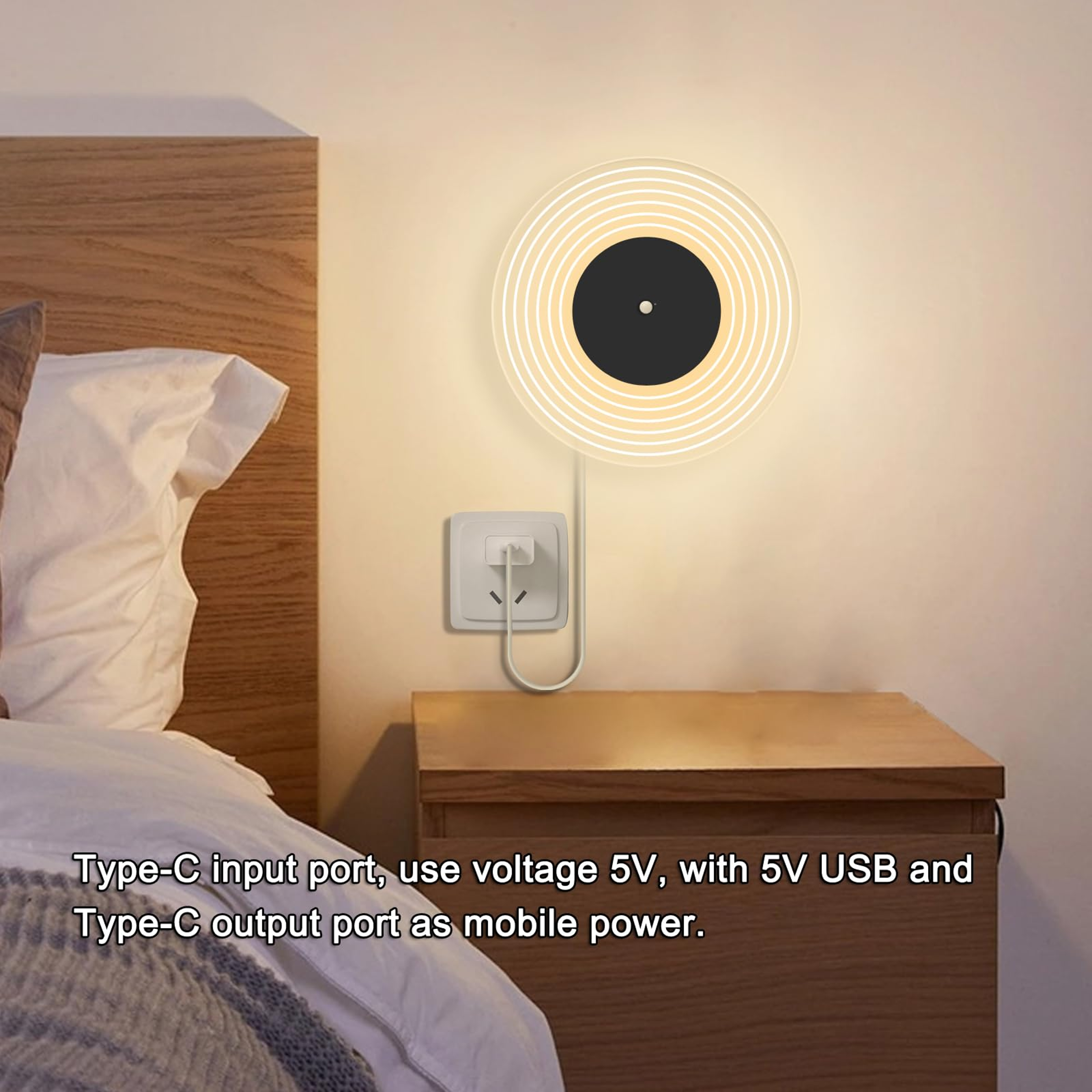 Rechargeable Motion Sensor Wall Light Wireless Magnetic Wall Lamp With Battery For Indoor Home Ligh 4