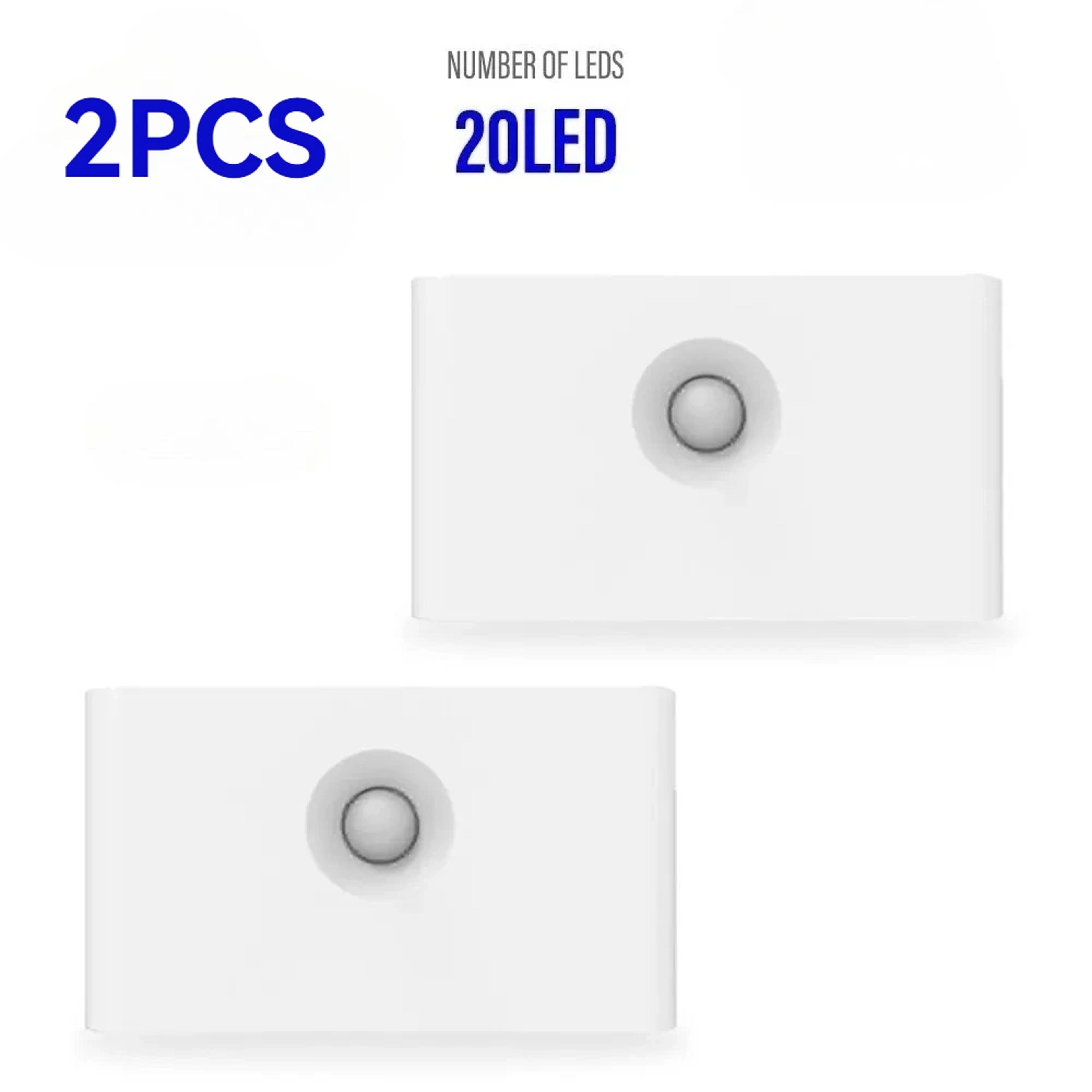 Smart Motion Sensor Night Light USB Rechargeable Wireless LED Wall Lamp 7
