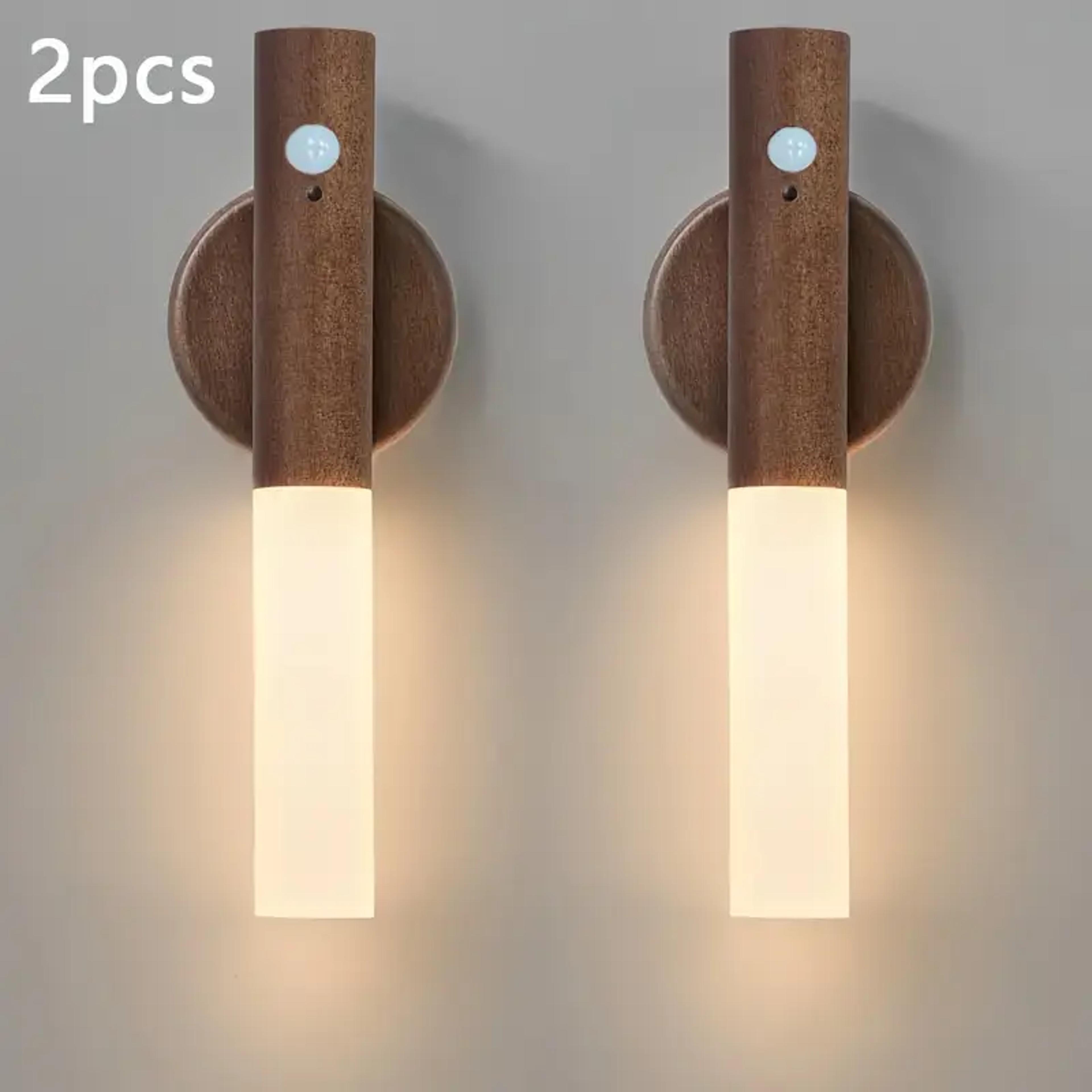 Smart Motion Sensor Night Light Rechargeable LED Magnetic Cabinet Light For Bedroom Kitchen Hallway 7