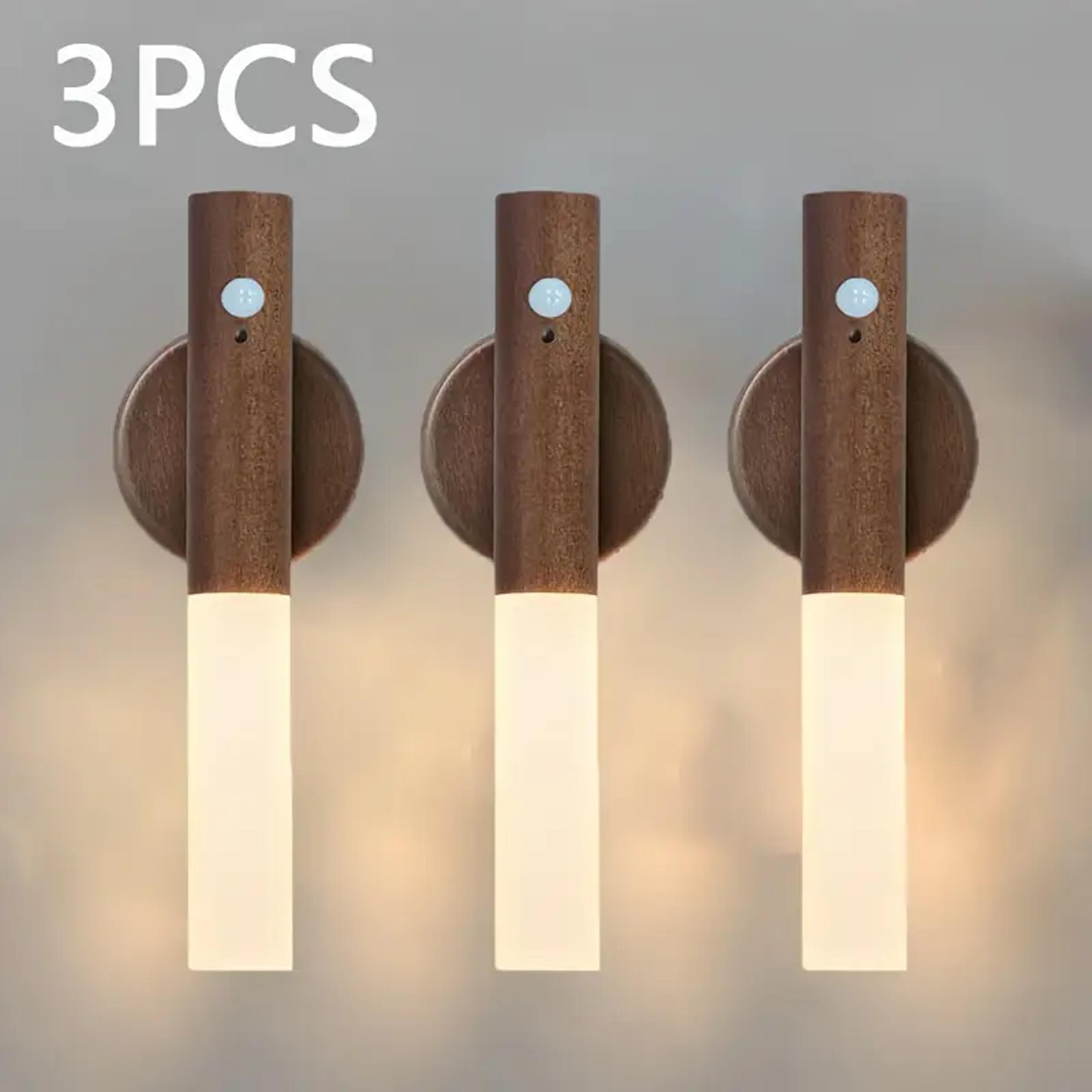 Smart Motion Sensor Night Light Rechargeable LED Magnetic Cabinet Light For Bedroom Kitchen Hallway 9
