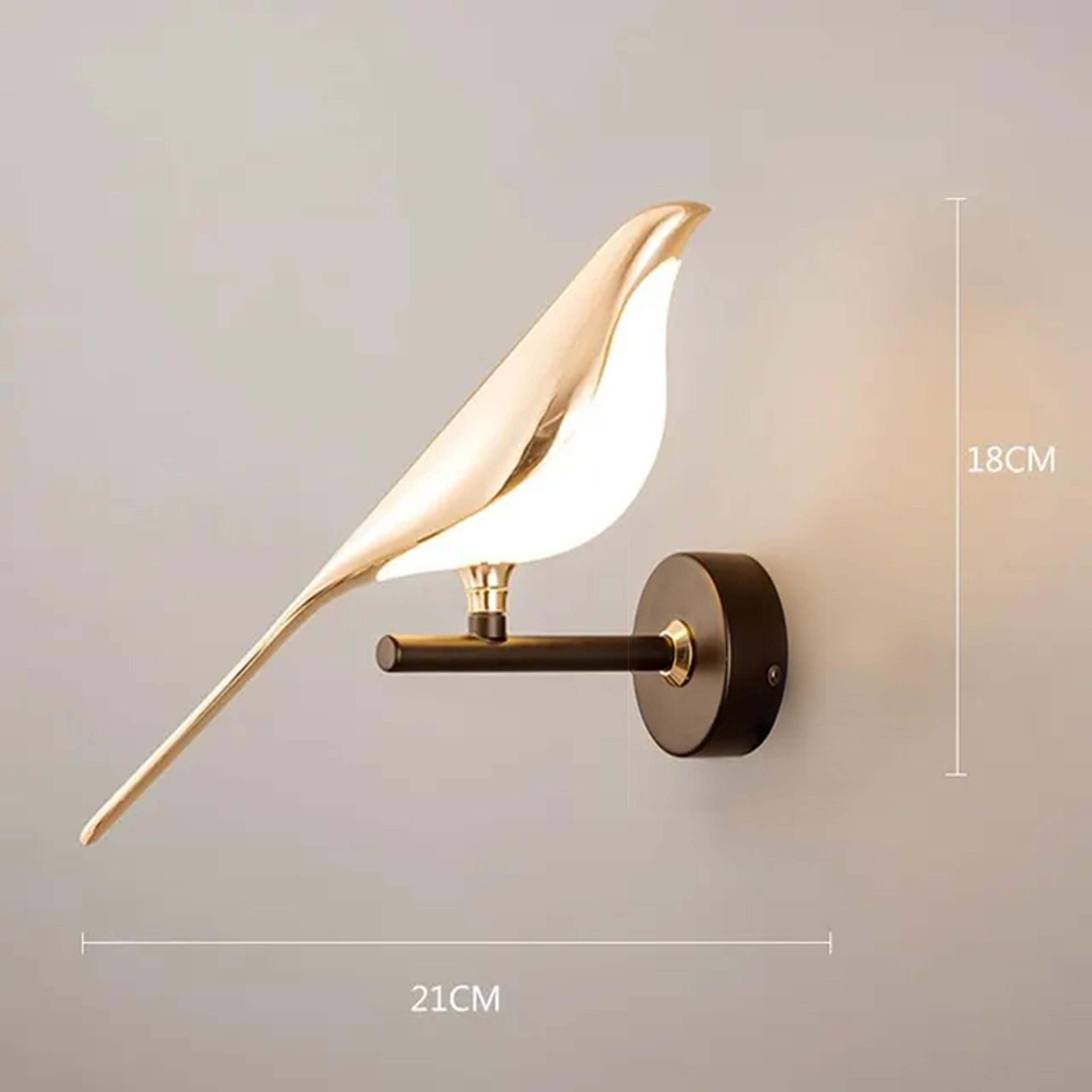 Modern LED Wall Lamp Magpie Bird Wall Sconce Decorative Bedroom Living Room Wall Light 6