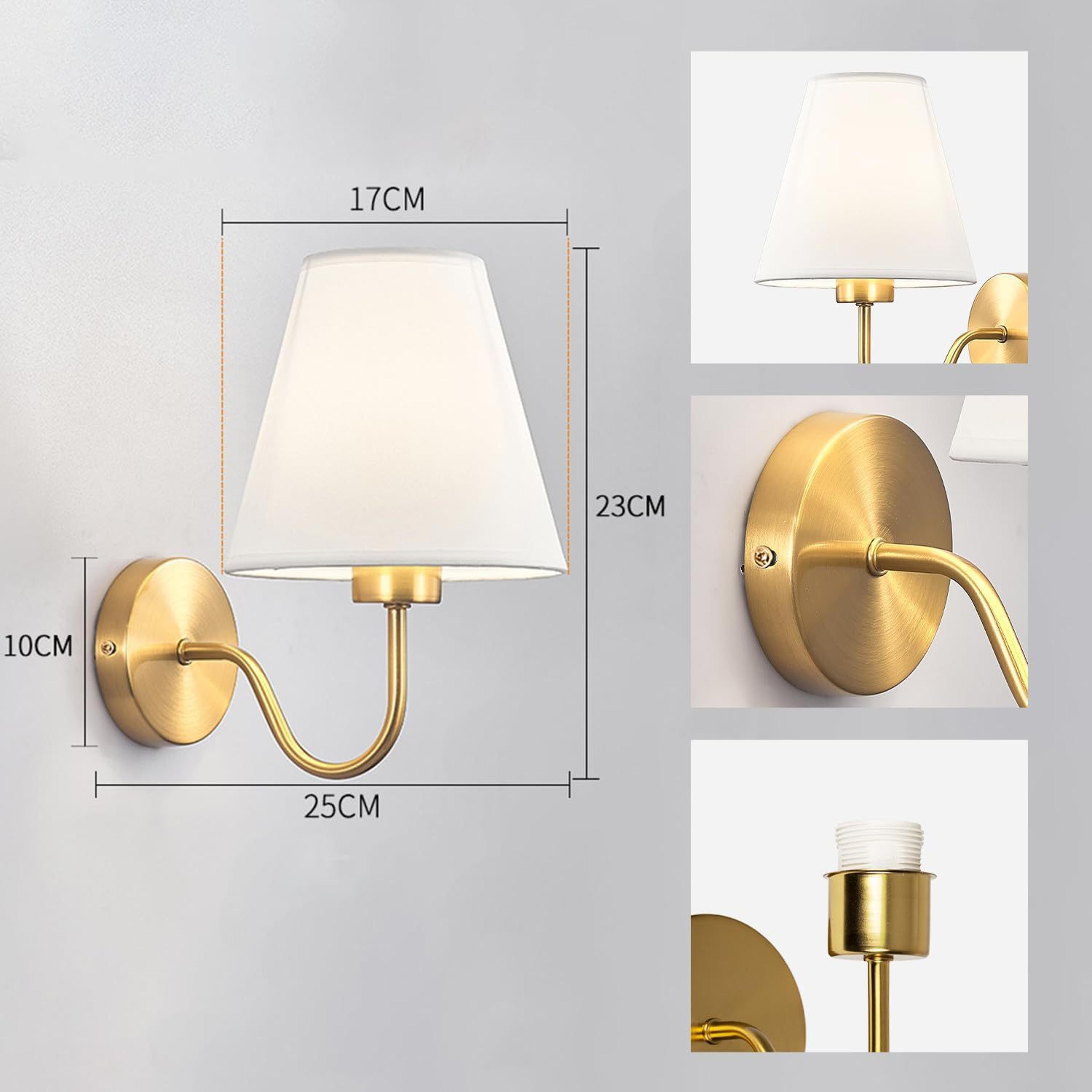 Modern Fabric Wall Lamp E27 Bedside Wall Sconce For Bedroom Living Room Loft Decor 4