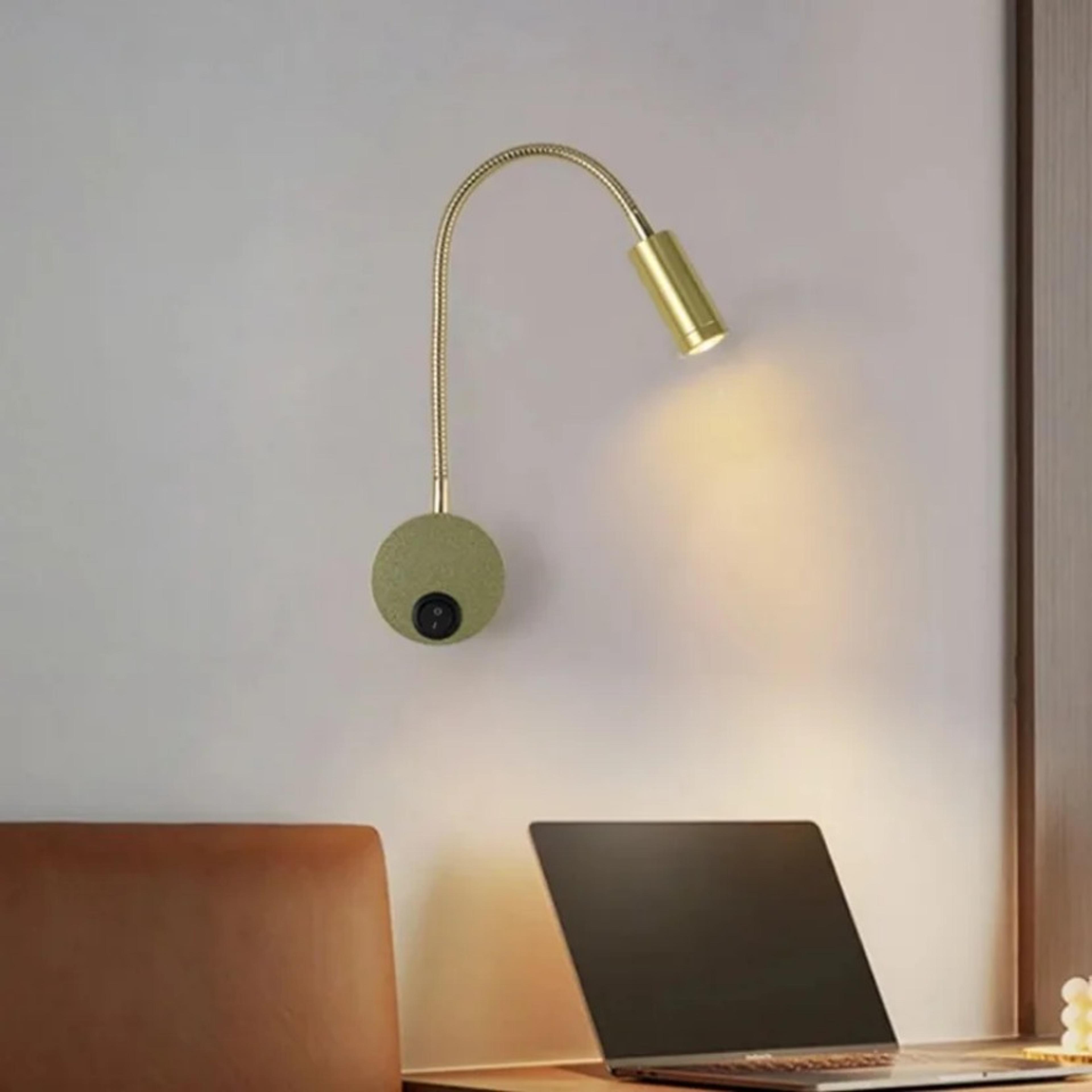 Modern LED Wall Reading Light Adjustable Gooseneck Wall Lamp For Bedroom Study And Living Room 1