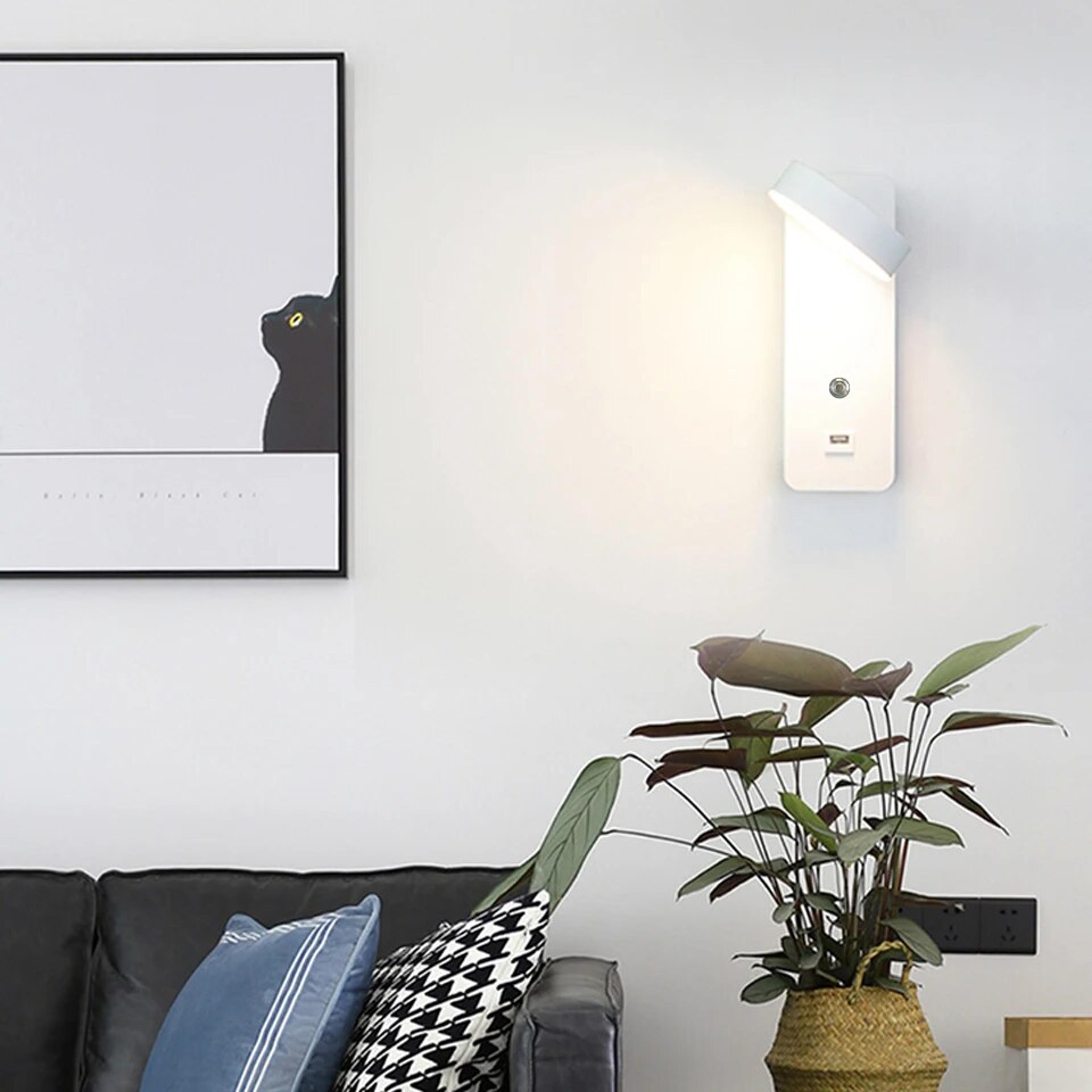 Rechargeable LED Wall Sconce Touch Dimmable Modern Wall Light With Color Modes USB Charging 1