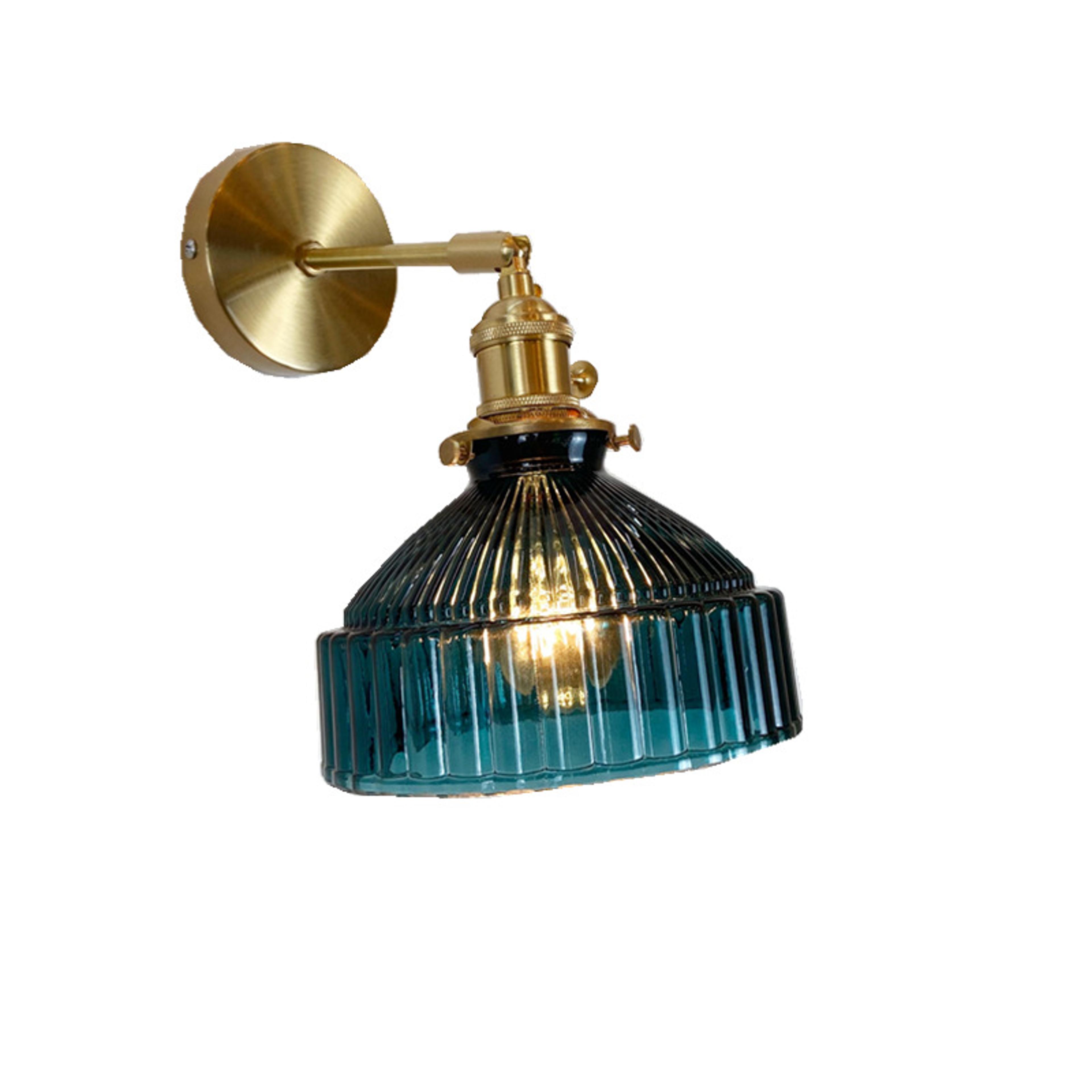 Nordic Green Glass Wall Sconce Modern Wall Light For Bedroom Living Room Hallway Decor 4