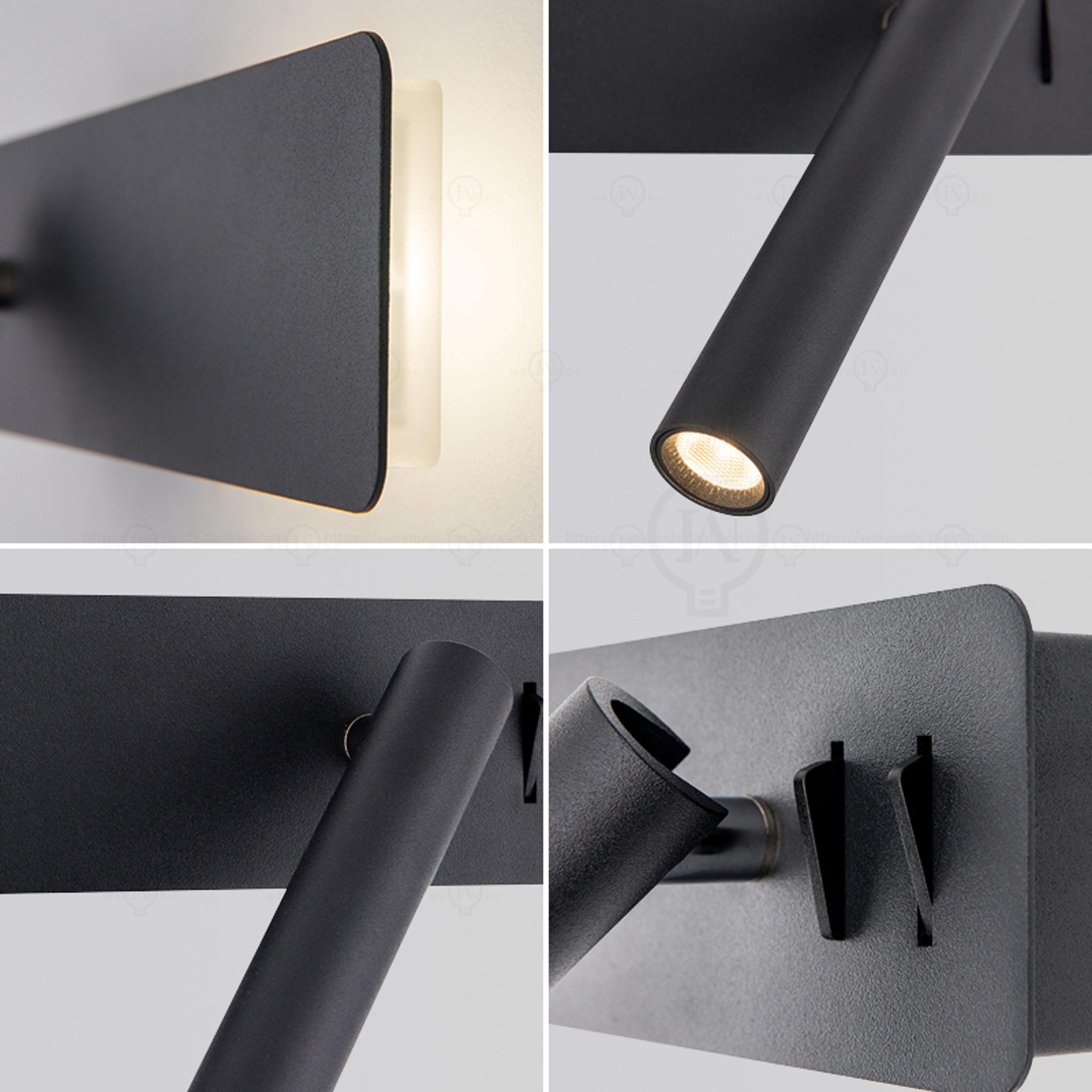 Nordic LED Wall Reading Lamp With Adjustable Bedside Swing Arm Light 1