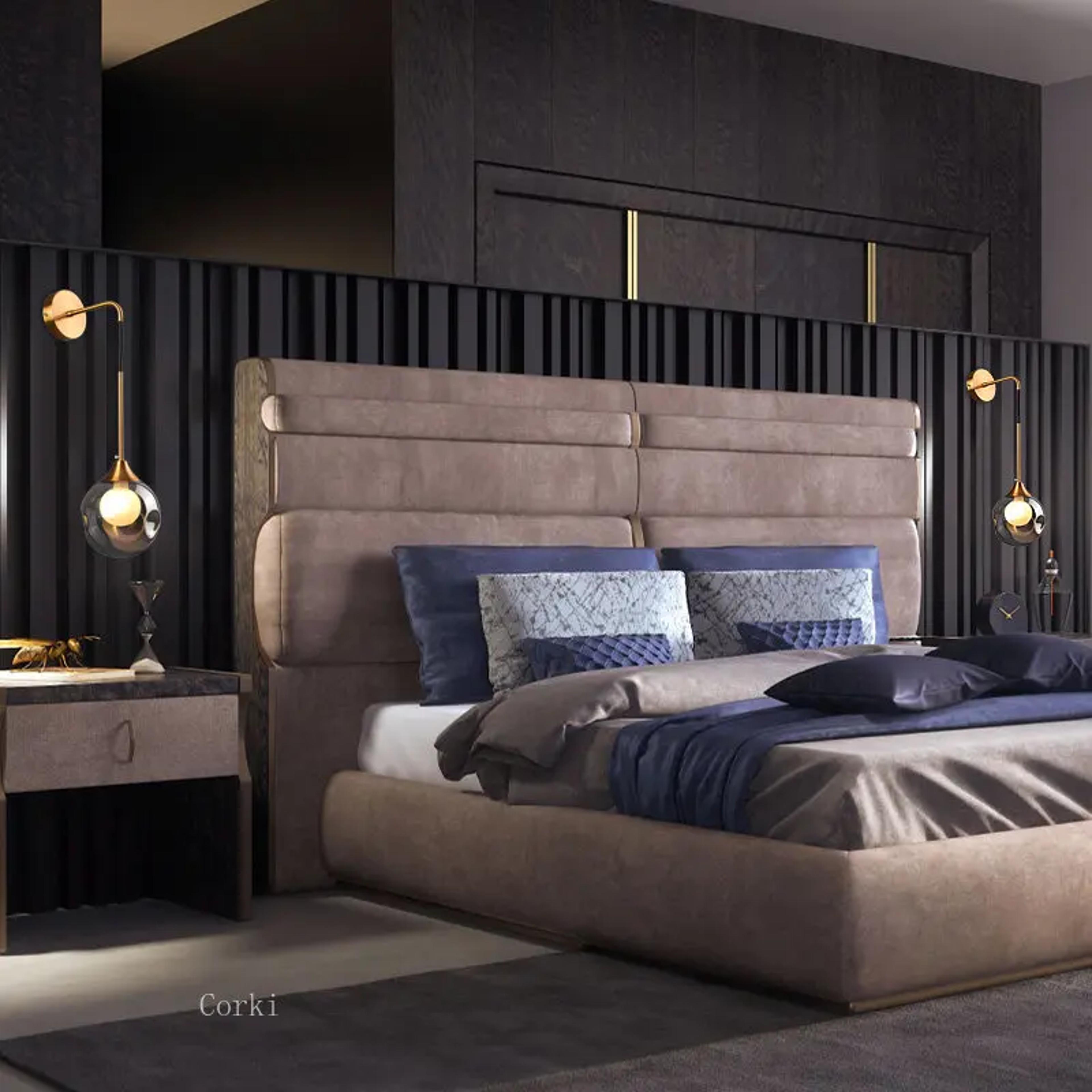 Modern LED Wall Lamp Glass Globe Gold Wall Sconce For Bedroom Living Room  Hallway 2