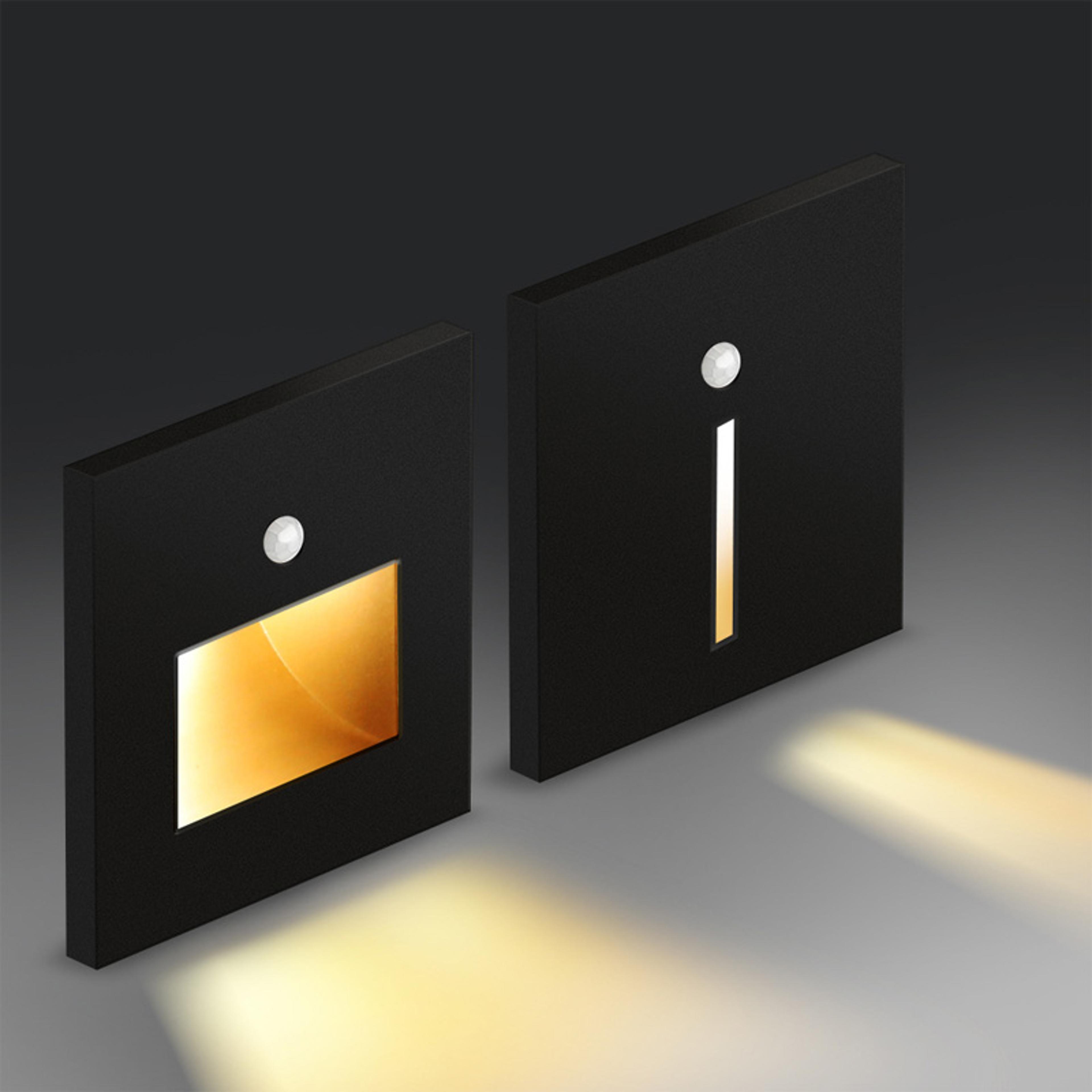 Motion Sensor LED Step Light Recessed Stair Wall Light For Indoor  Outdoor Staircase Lighting 0