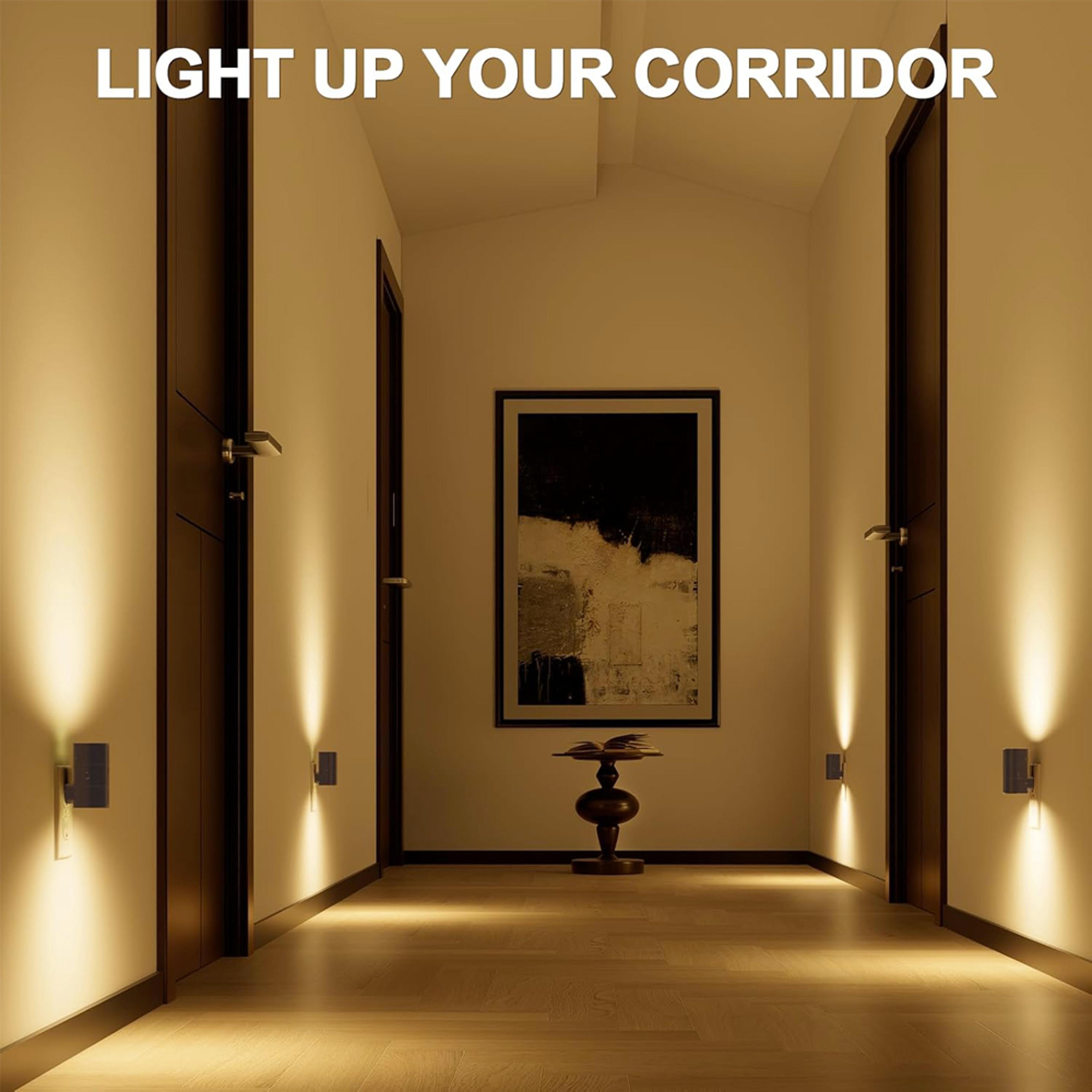 Dimmable LED Night Light With Auto Sensor For Hallway Bedroom Comfort 1