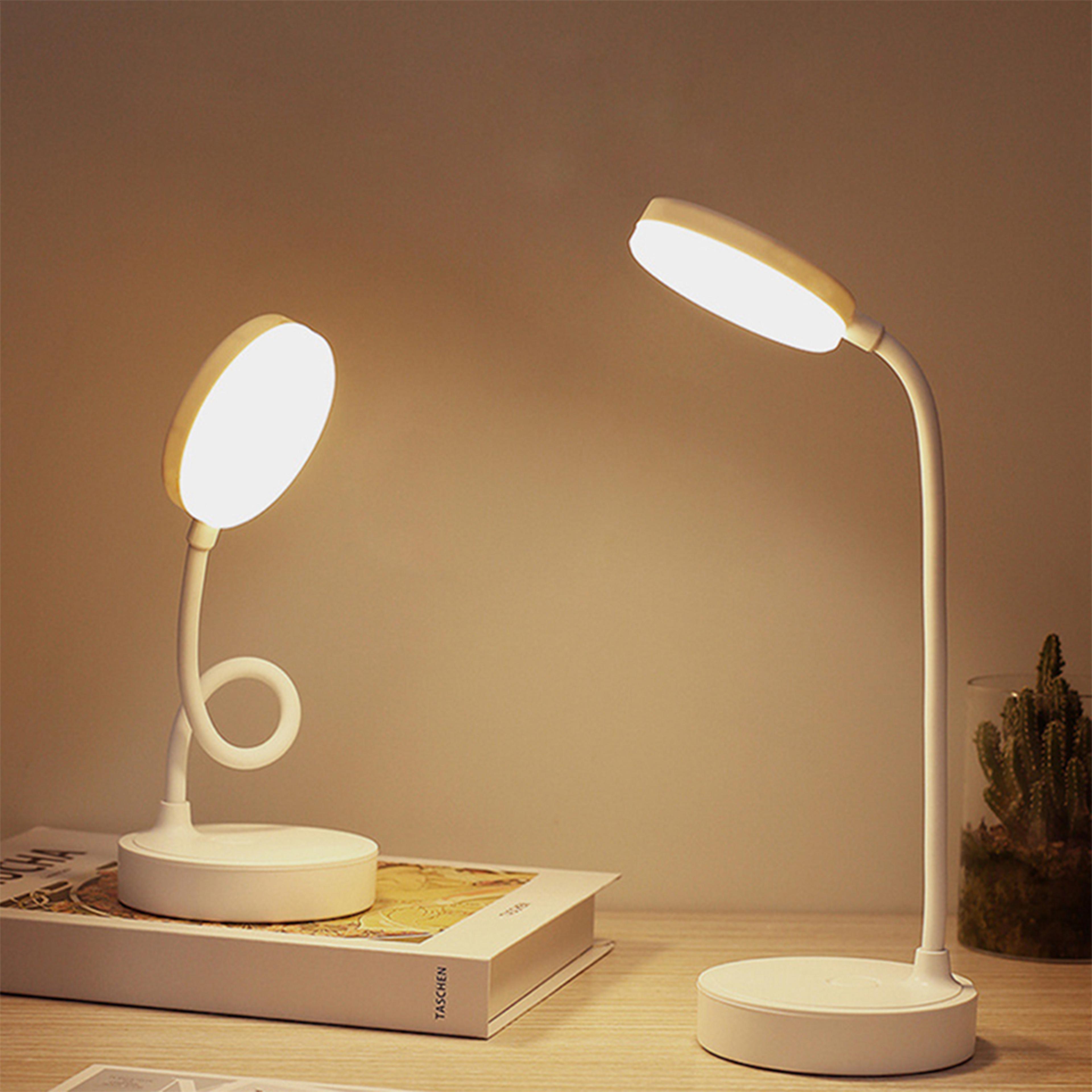 Portable Dimmable LED Table Lamp Rechargeable Desk Light For Bedroom Reading And Nightstand 1