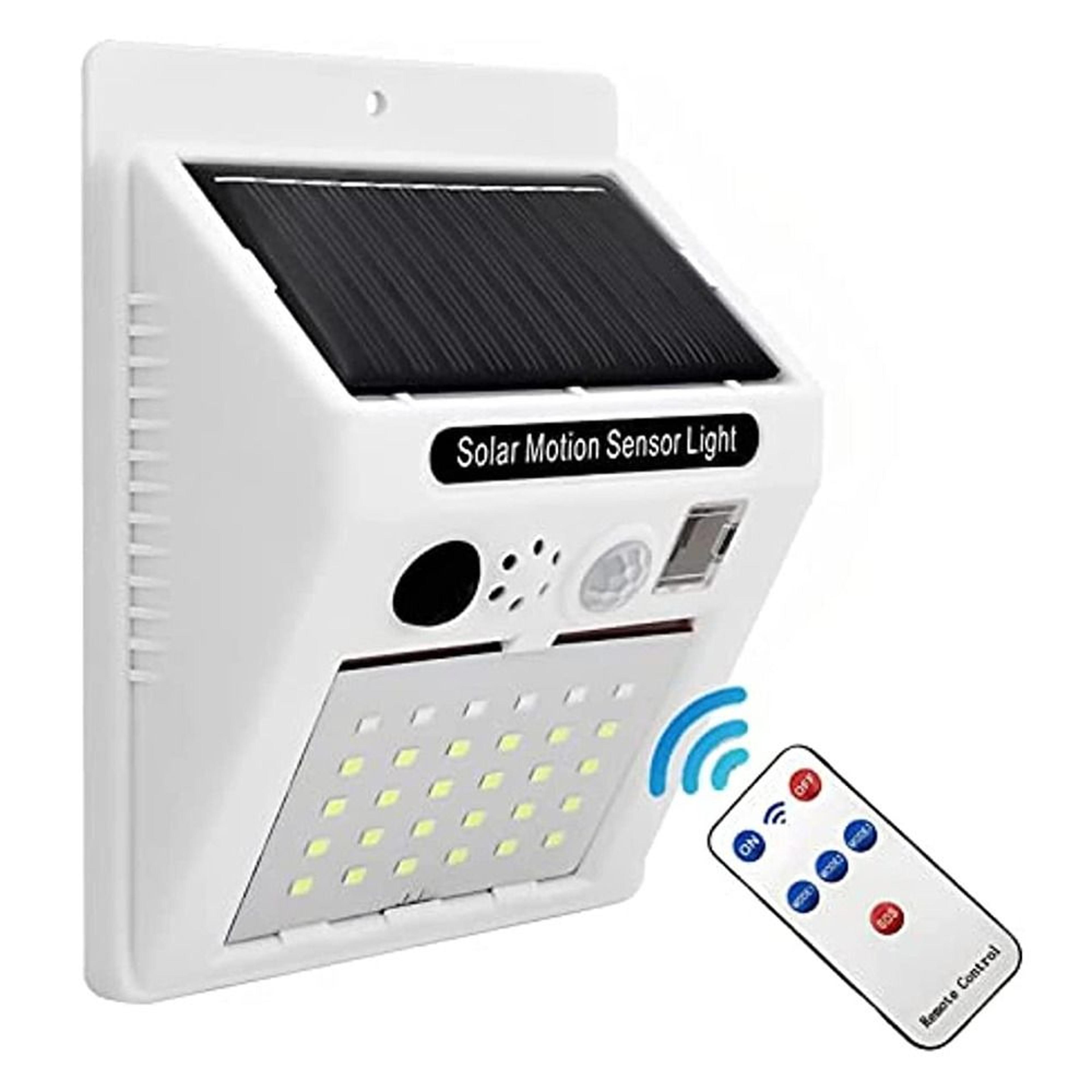 Solar Motion Sensor Outdoor Security Light With Remote Control For Farm Yard And Home 0