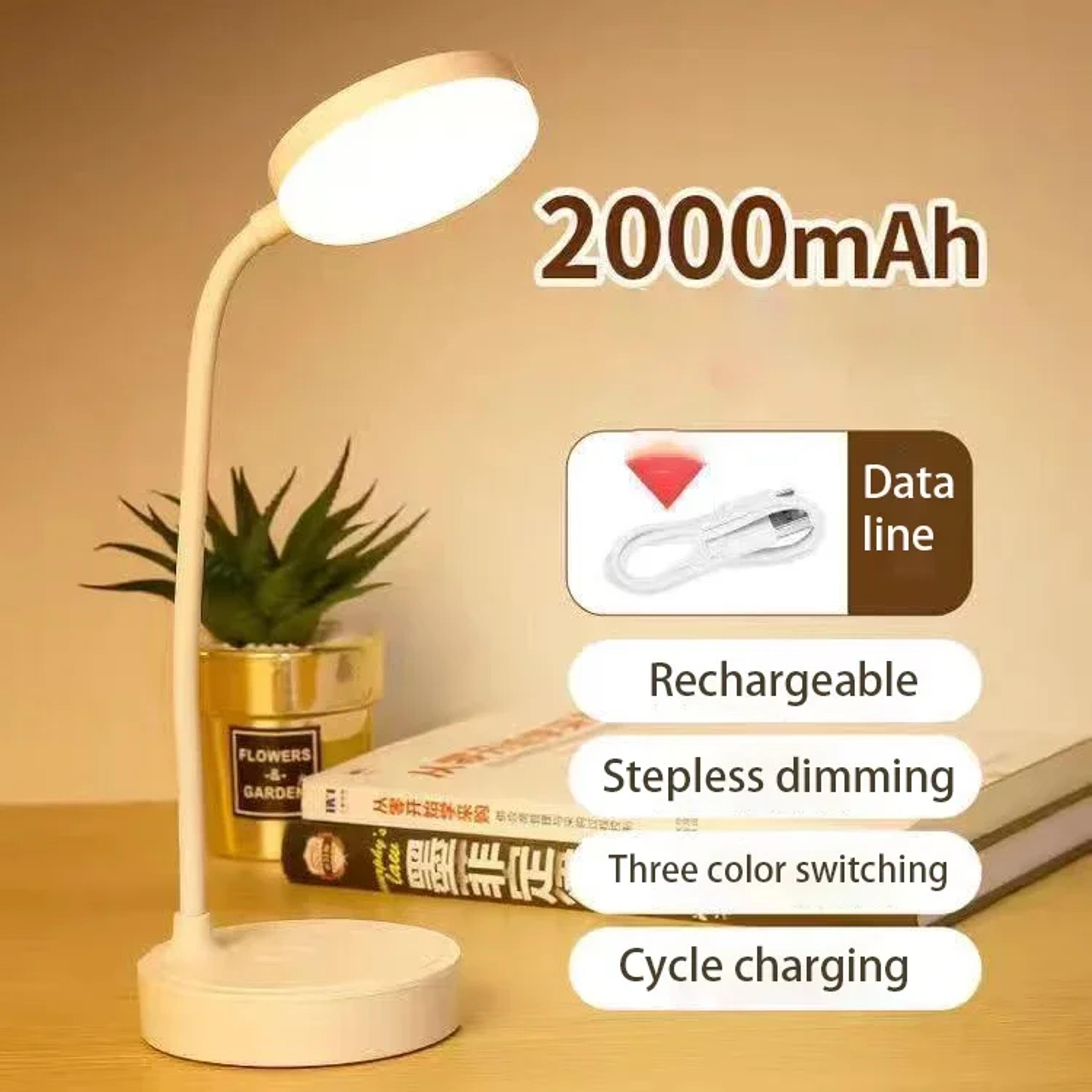 Flexible LED Desk Lamp With Level Dimmer USB Powered Eye Caring Reading Light 6