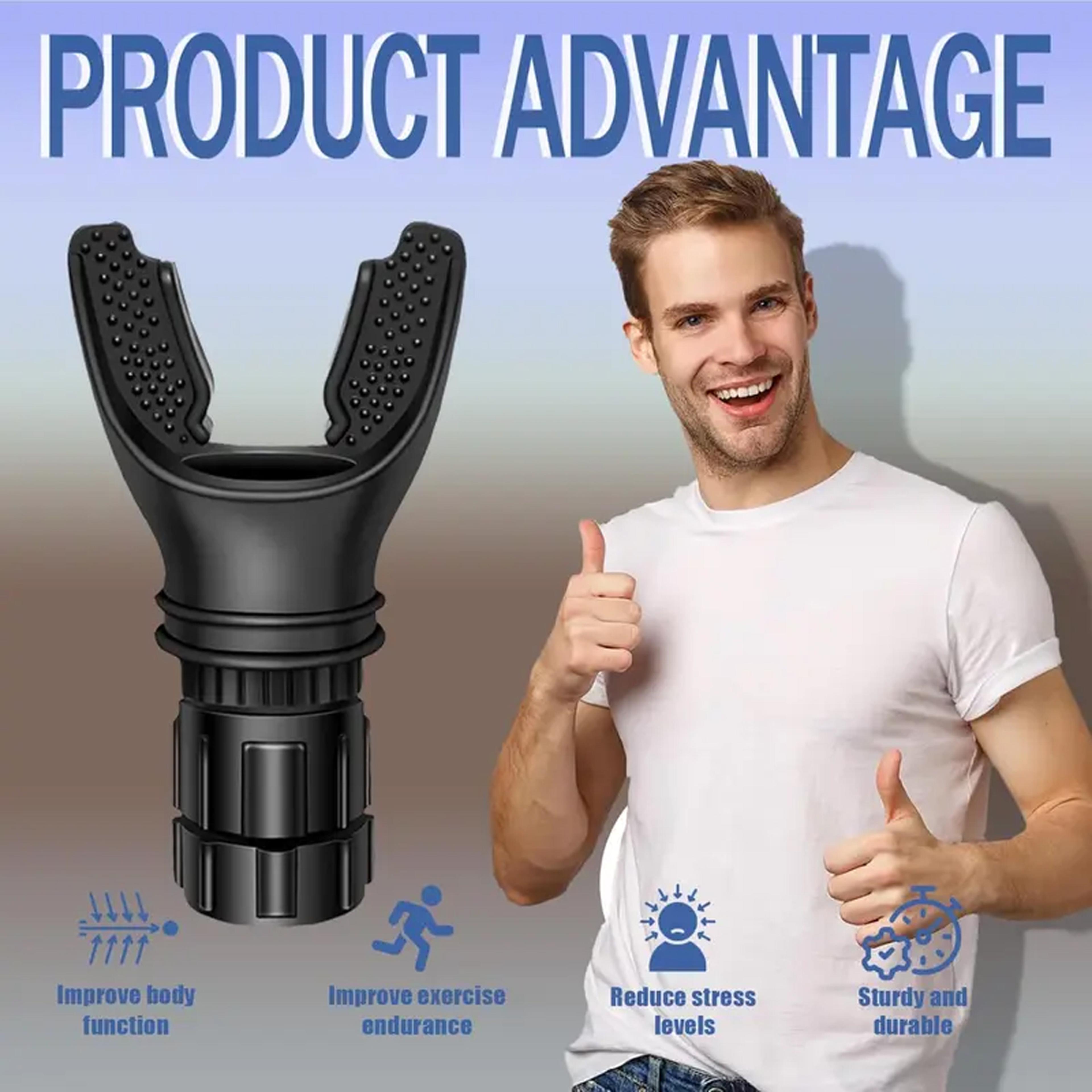 Portable Adjustable Resistance Breathing Trainer For Lung Exercise And Fitness 5