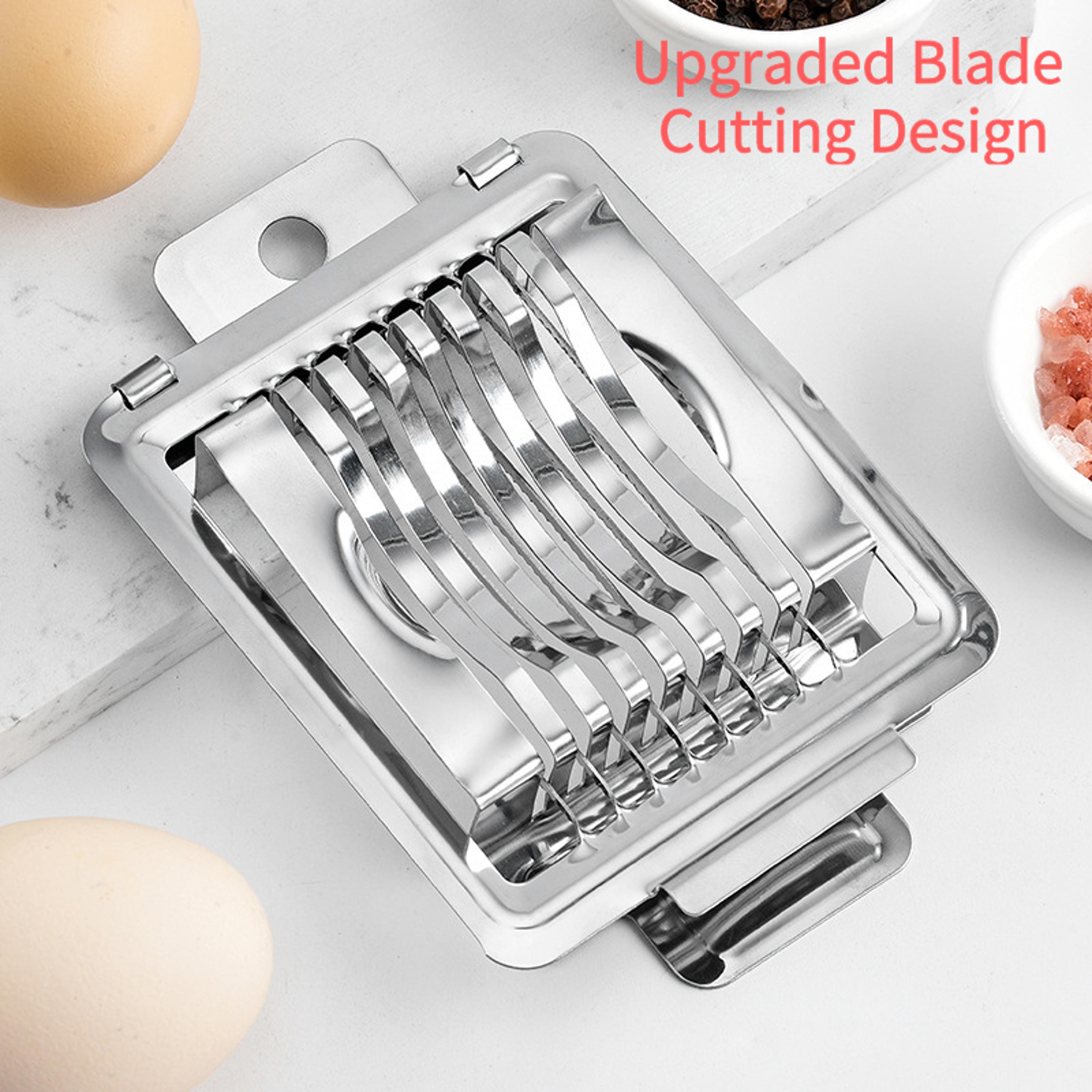 Multifunctional Stainless Steel Egg Slicer Kitchen Tool For Quick Food Prep 7