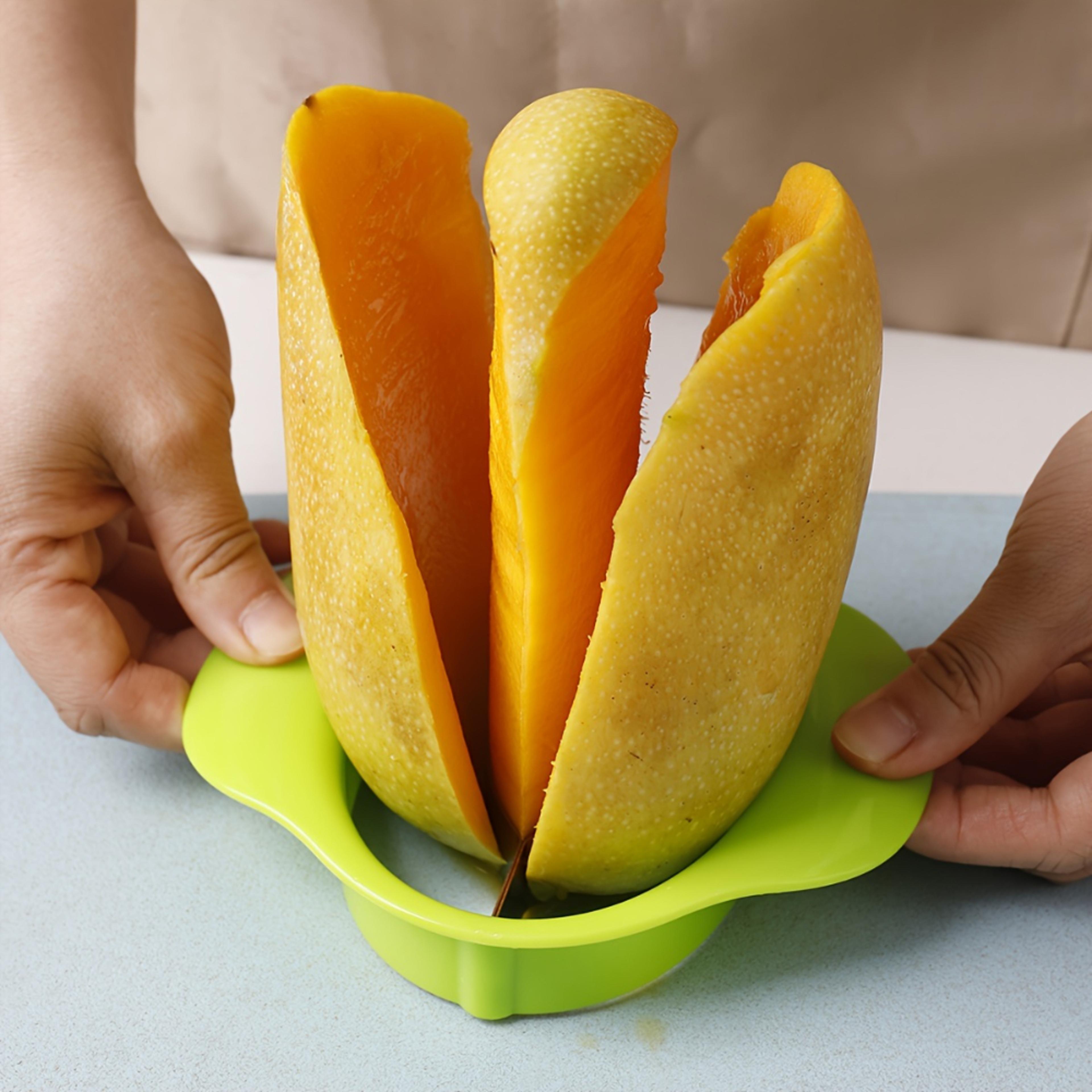 Mango Slicer Fruit Cutter Tool With Easy Peel And Core Remover 0