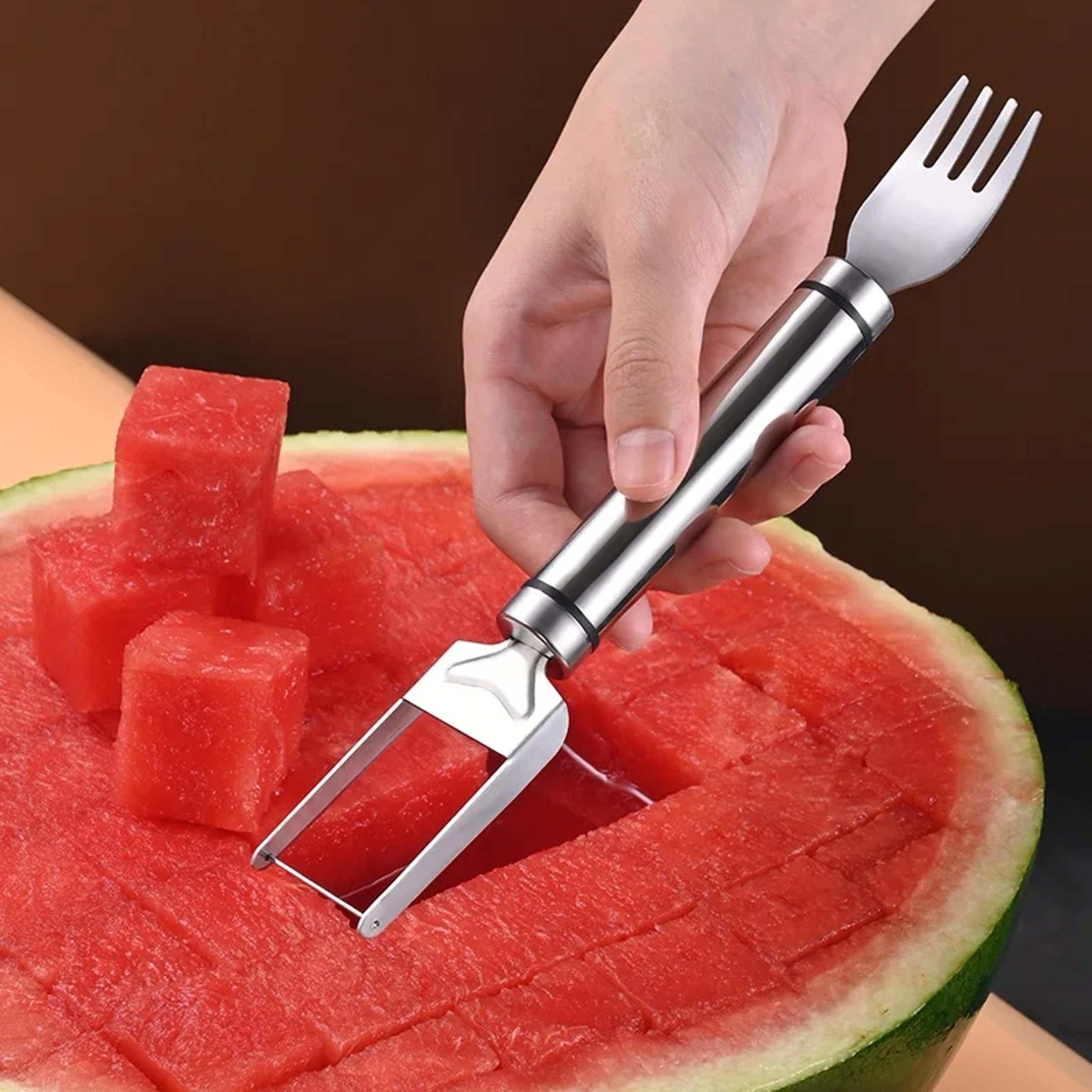 stainless steel watermelon slicer cutter tool fruit salad digger kitchen gadget