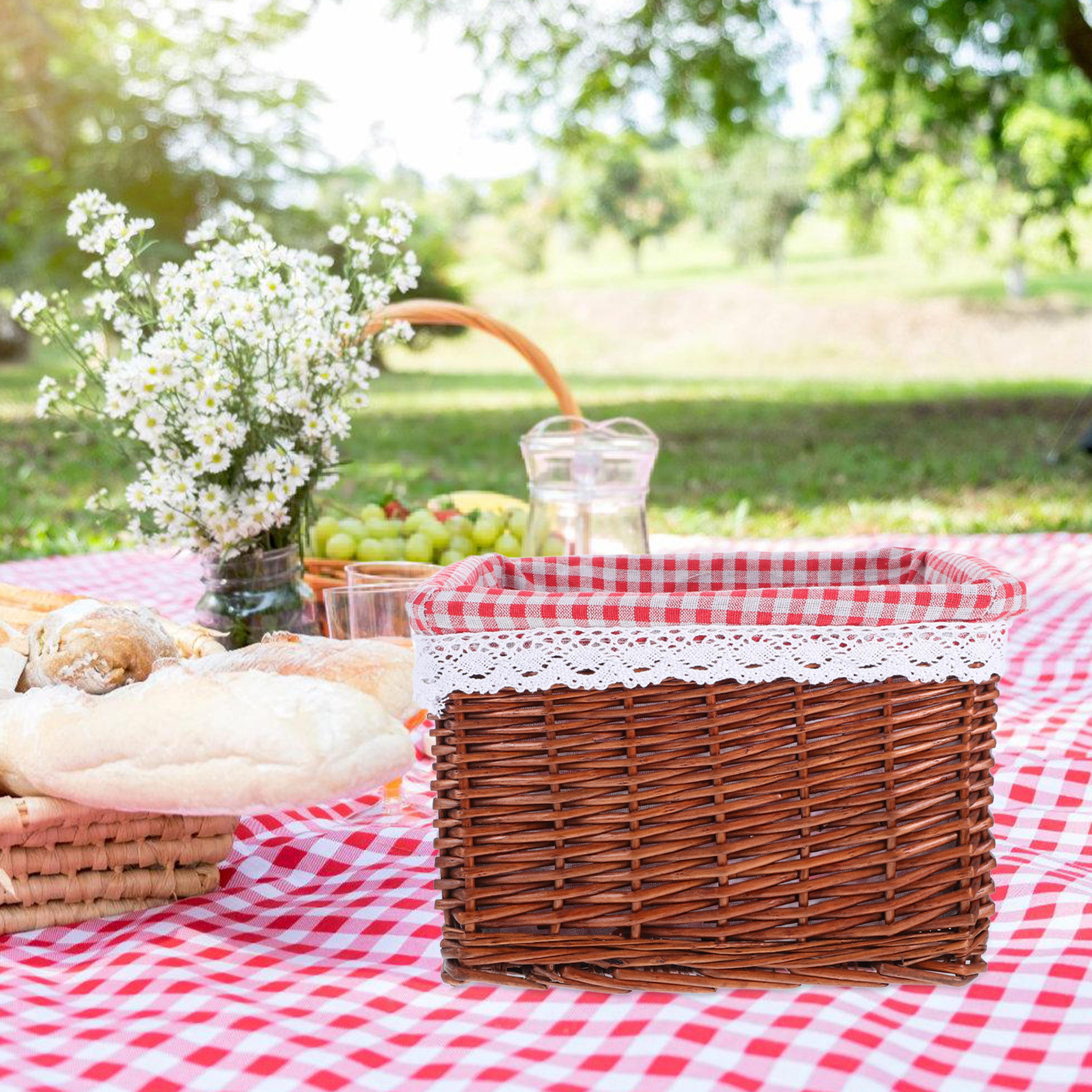 Handwoven Seagrass Storage Basket Cube Wicker Organizer For Home Shelves 1