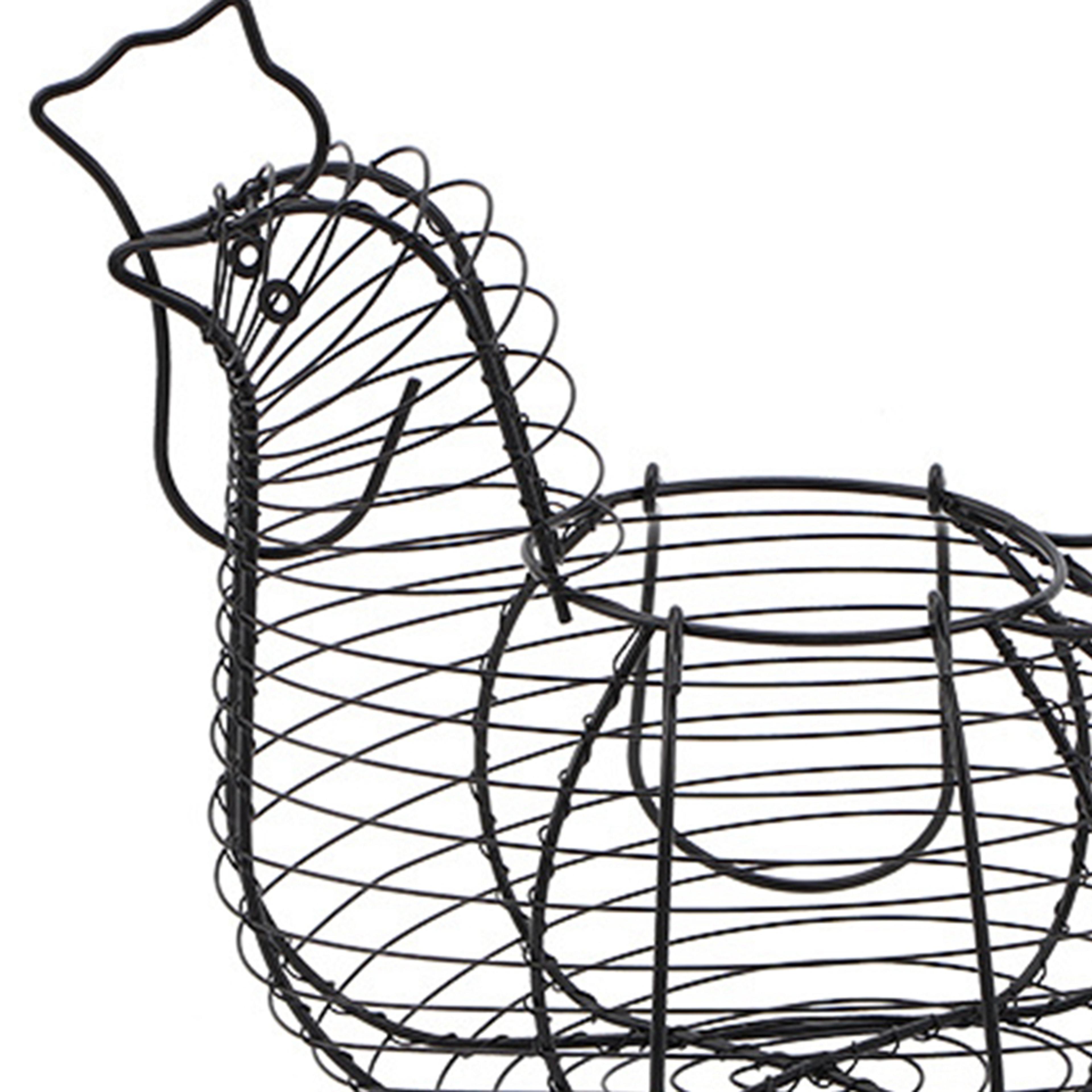 Metal Chicken Egg Basket Kitchen Storage Organizer Fruit Vegetable Countertop Holder 5