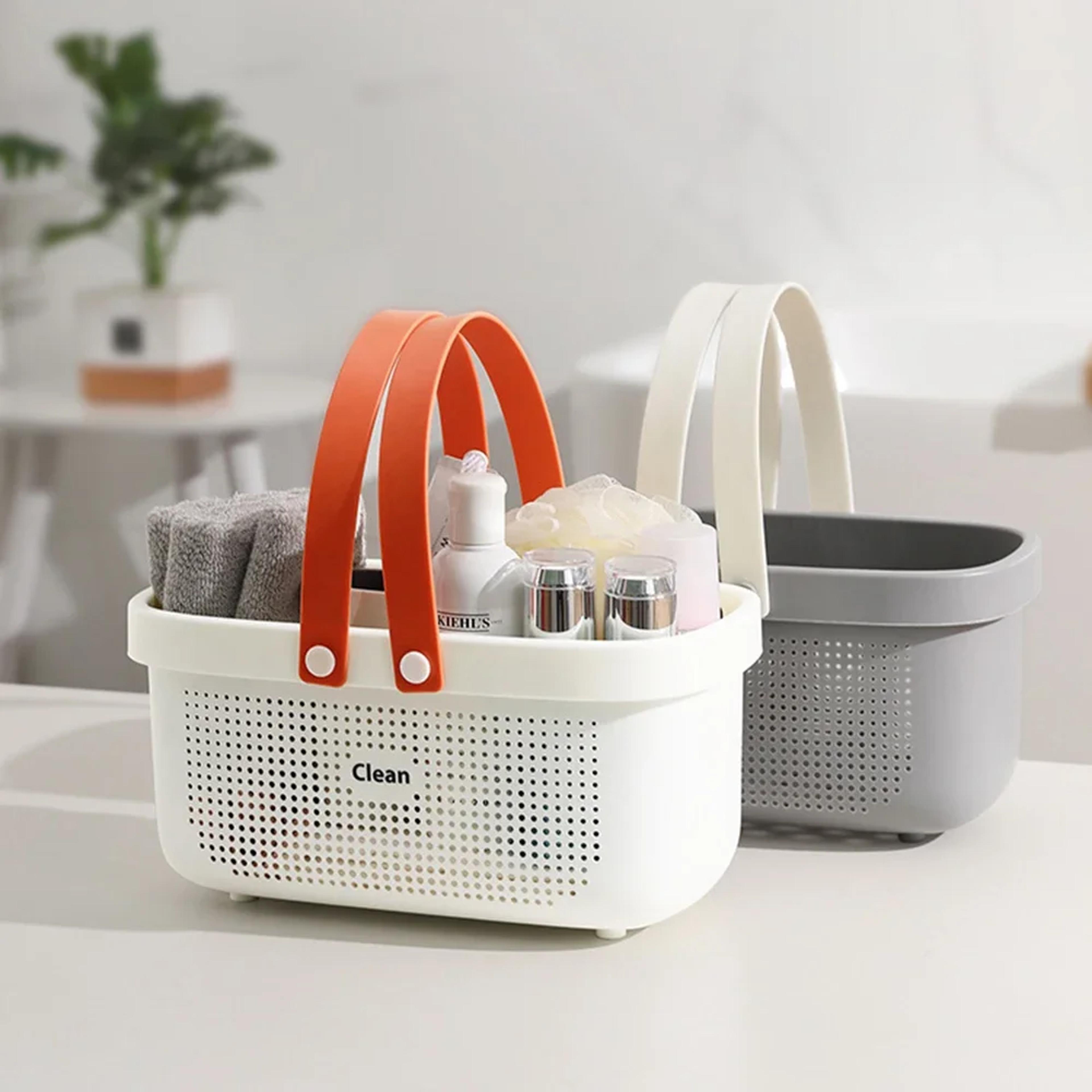 Portable Shower Caddy Basket With Handle Quick Dry Mesh Bathroom Organizer 2