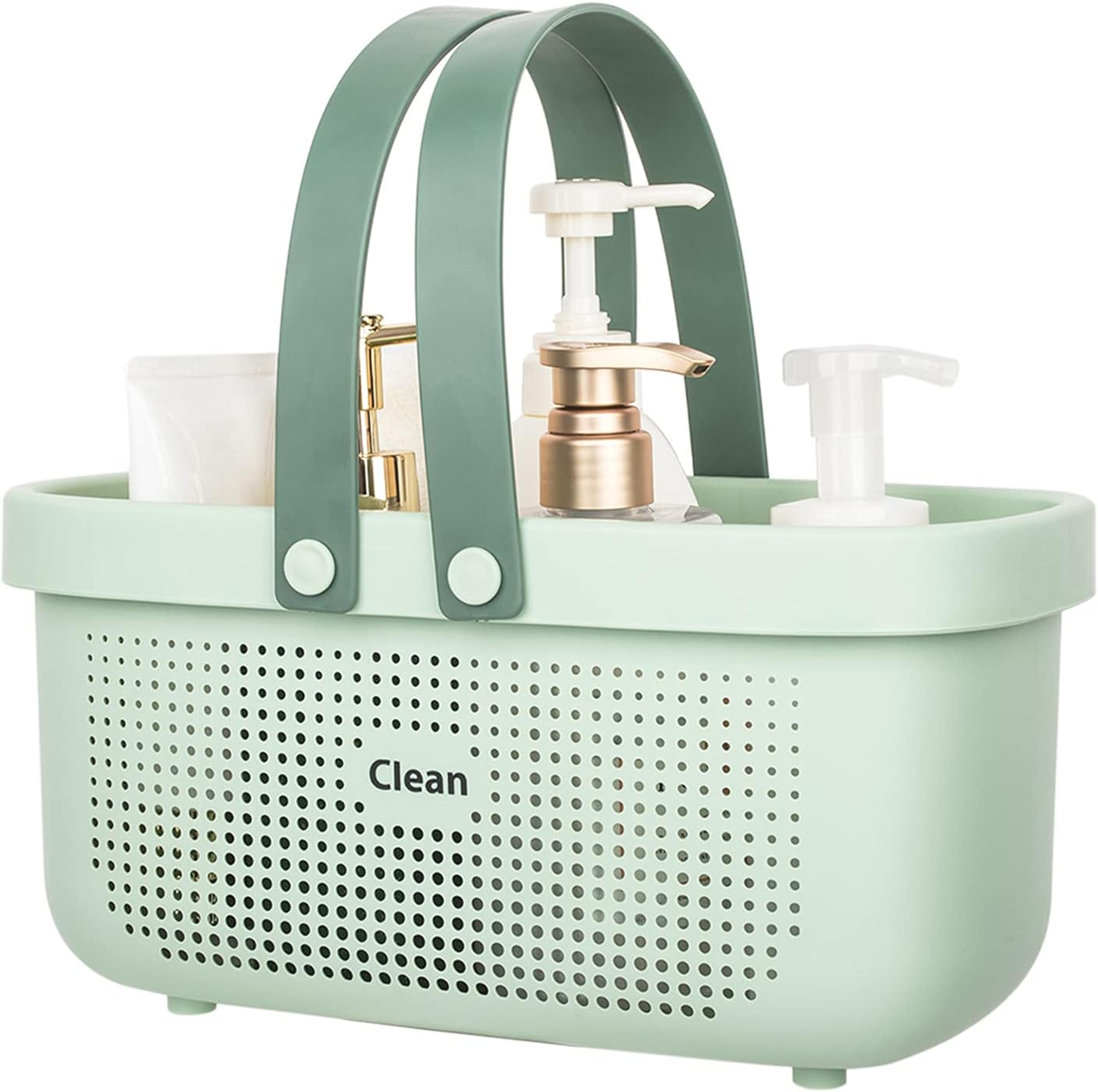 Portable Shower Caddy Basket With Handle Quick Dry Mesh Bathroom Organizer 7