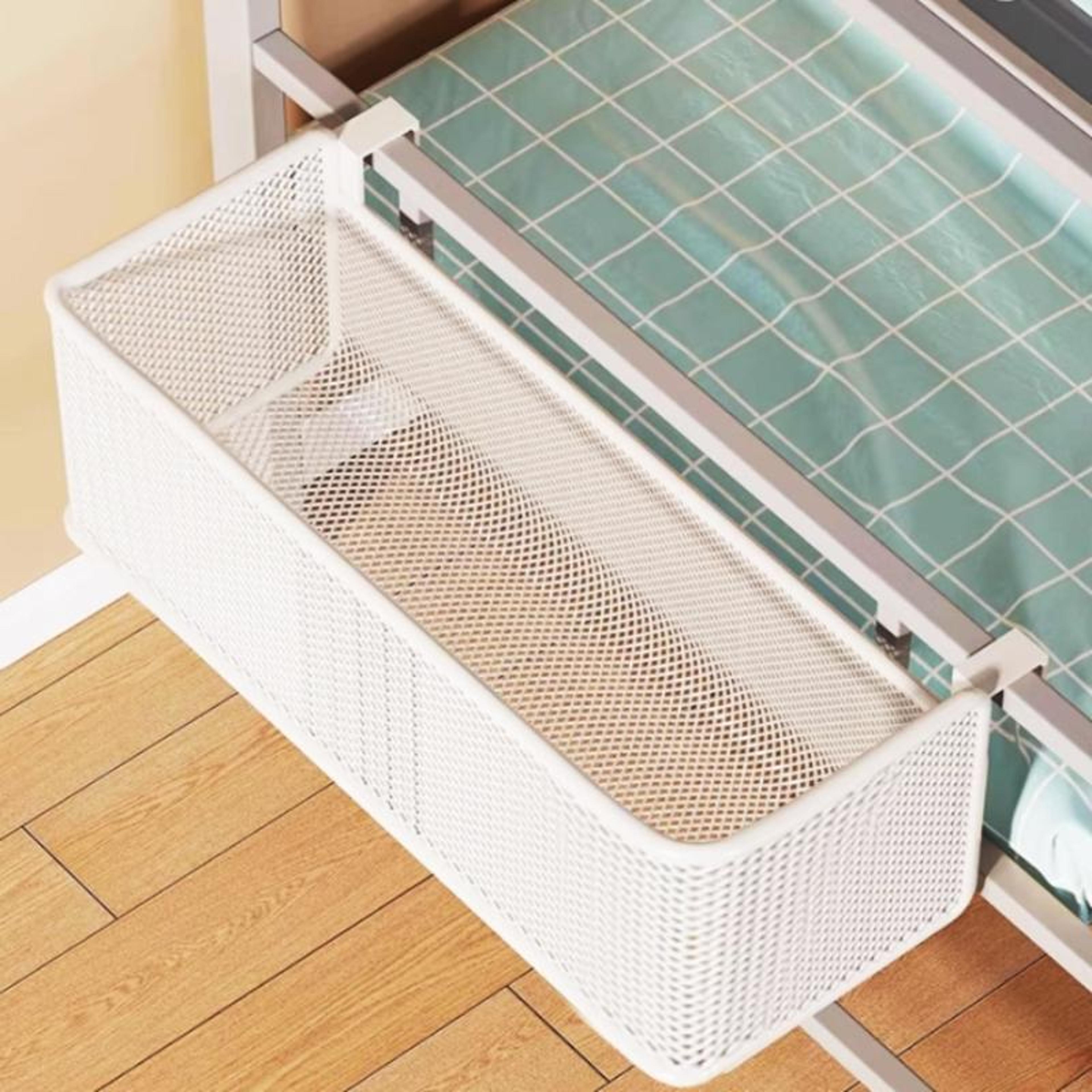 Space Saving Metal Bedside Caddy And Bunk Bed Shelf For Dorms 0