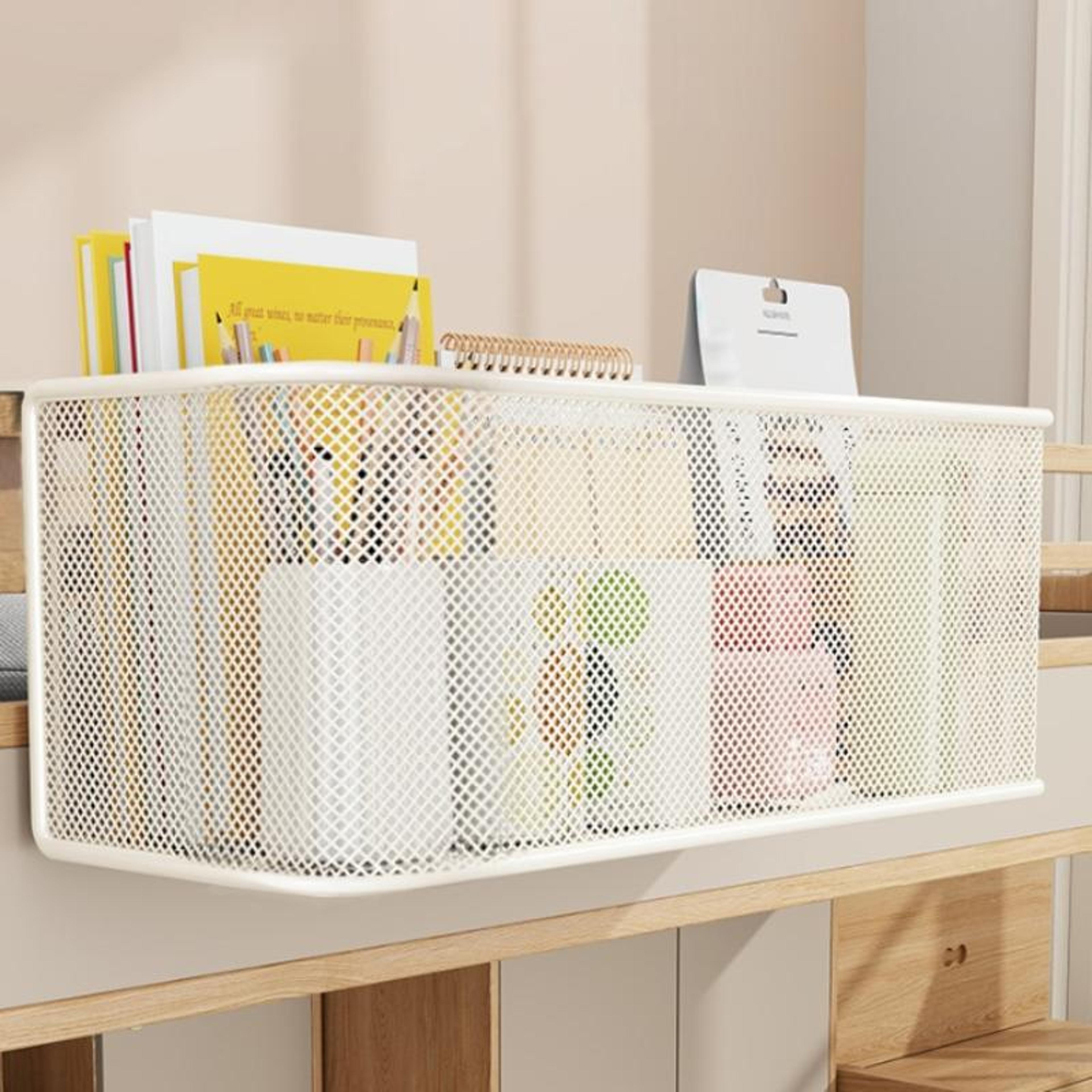 Space Saving Metal Bedside Caddy And Bunk Bed Shelf For Dorms 2