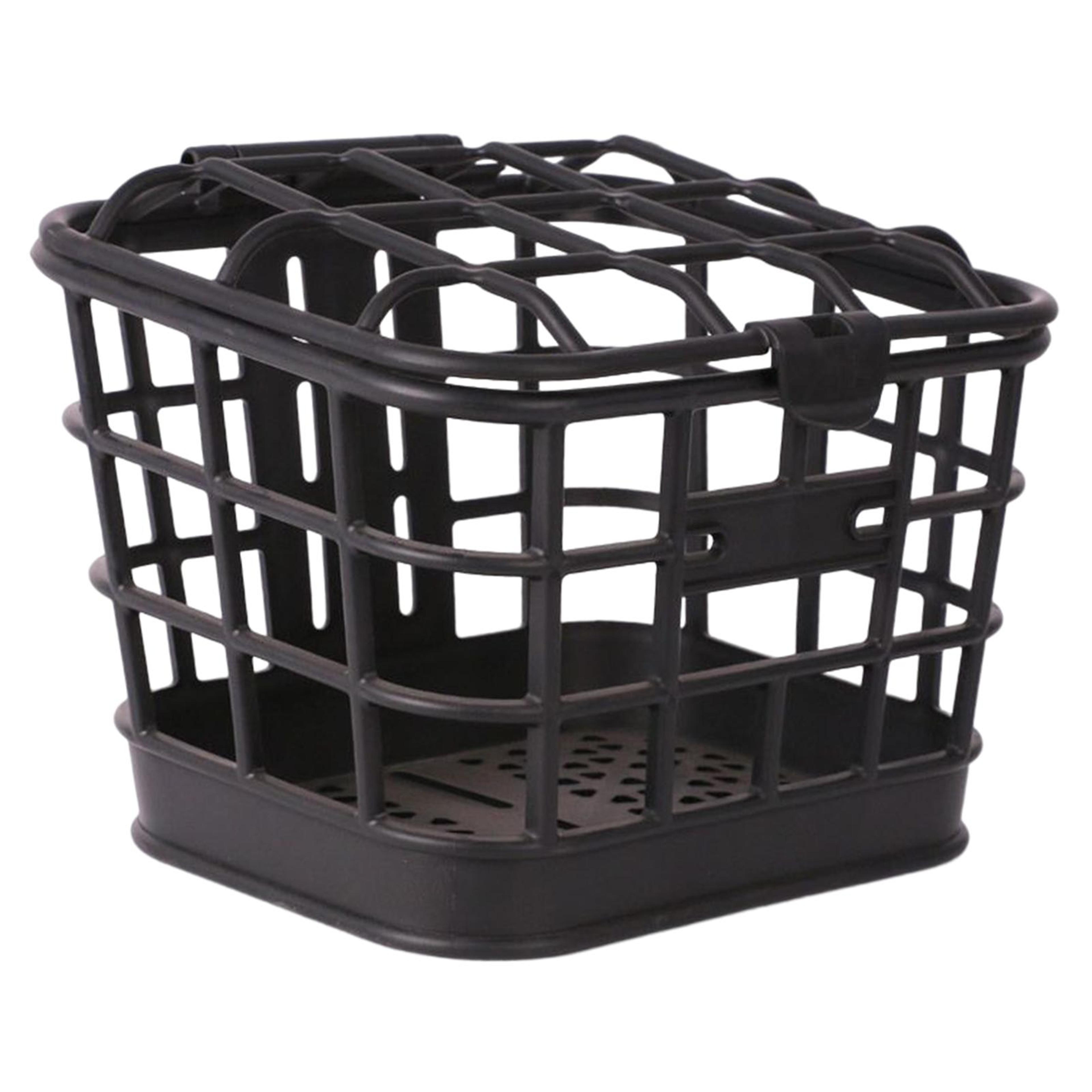 detachable bicycle front basket with cover handlebar storage carrier