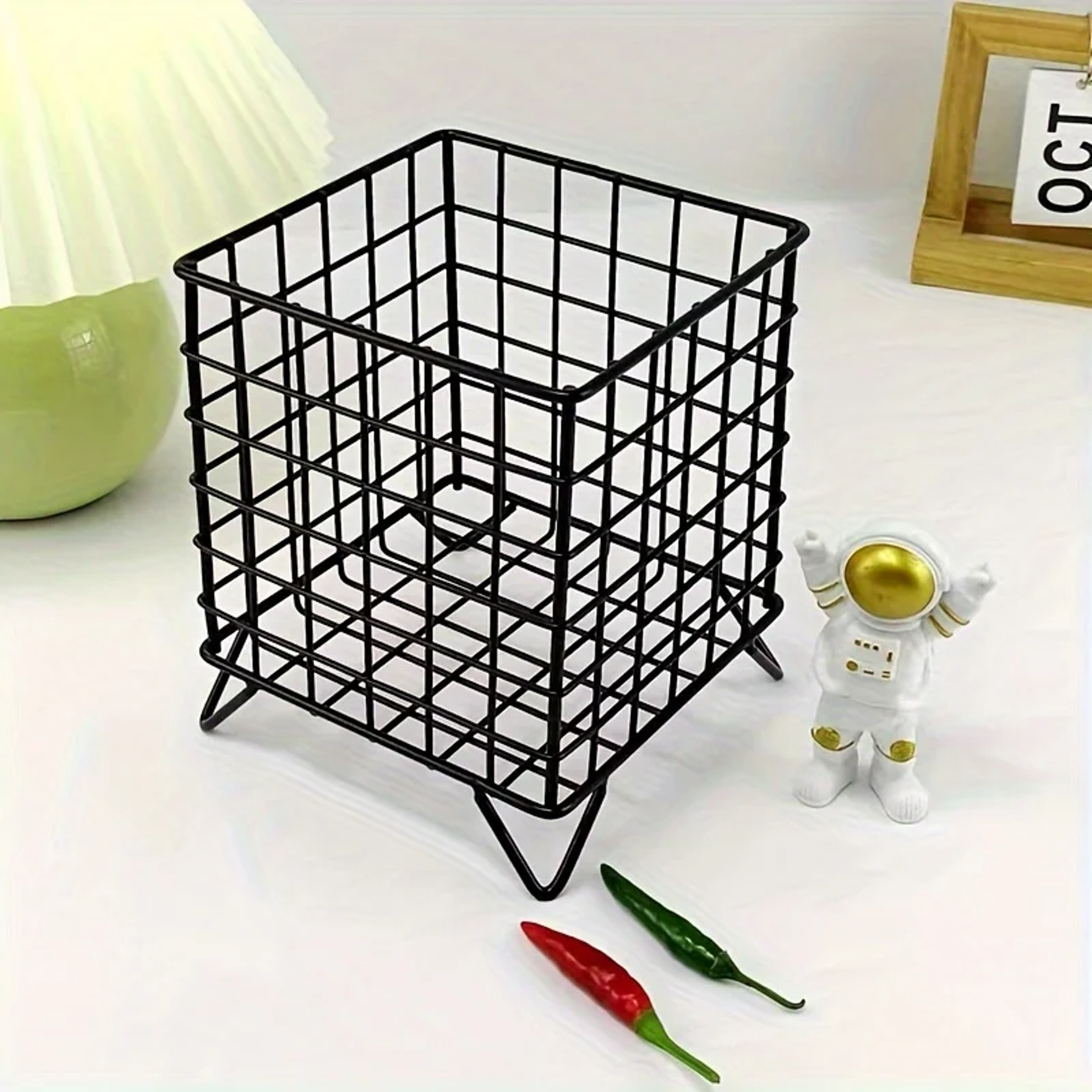Multi Functional Desk Organizer Basket Office Storage Basket For Shelves 6