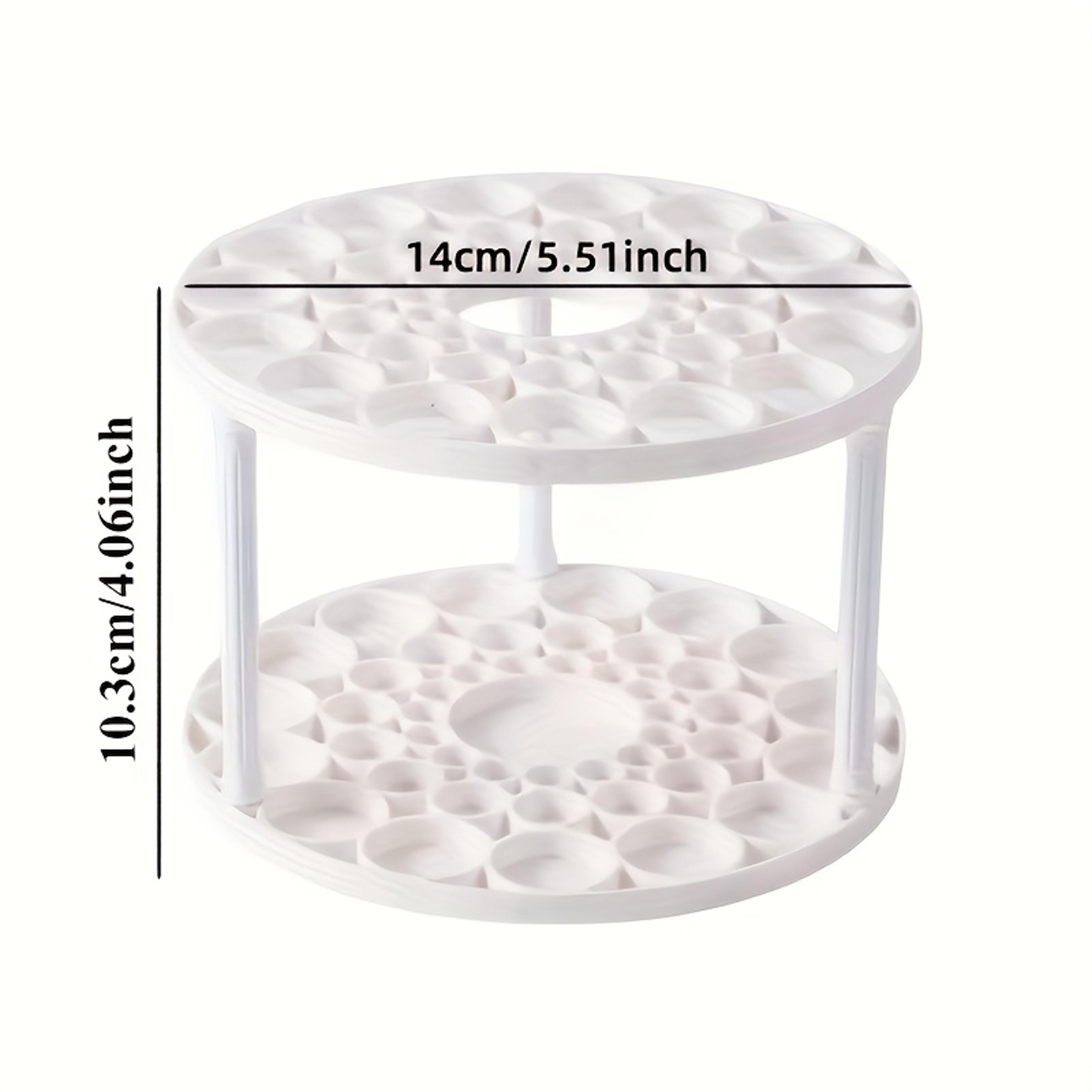Rotating Brush Holder White Makeup Brush Organizer 5