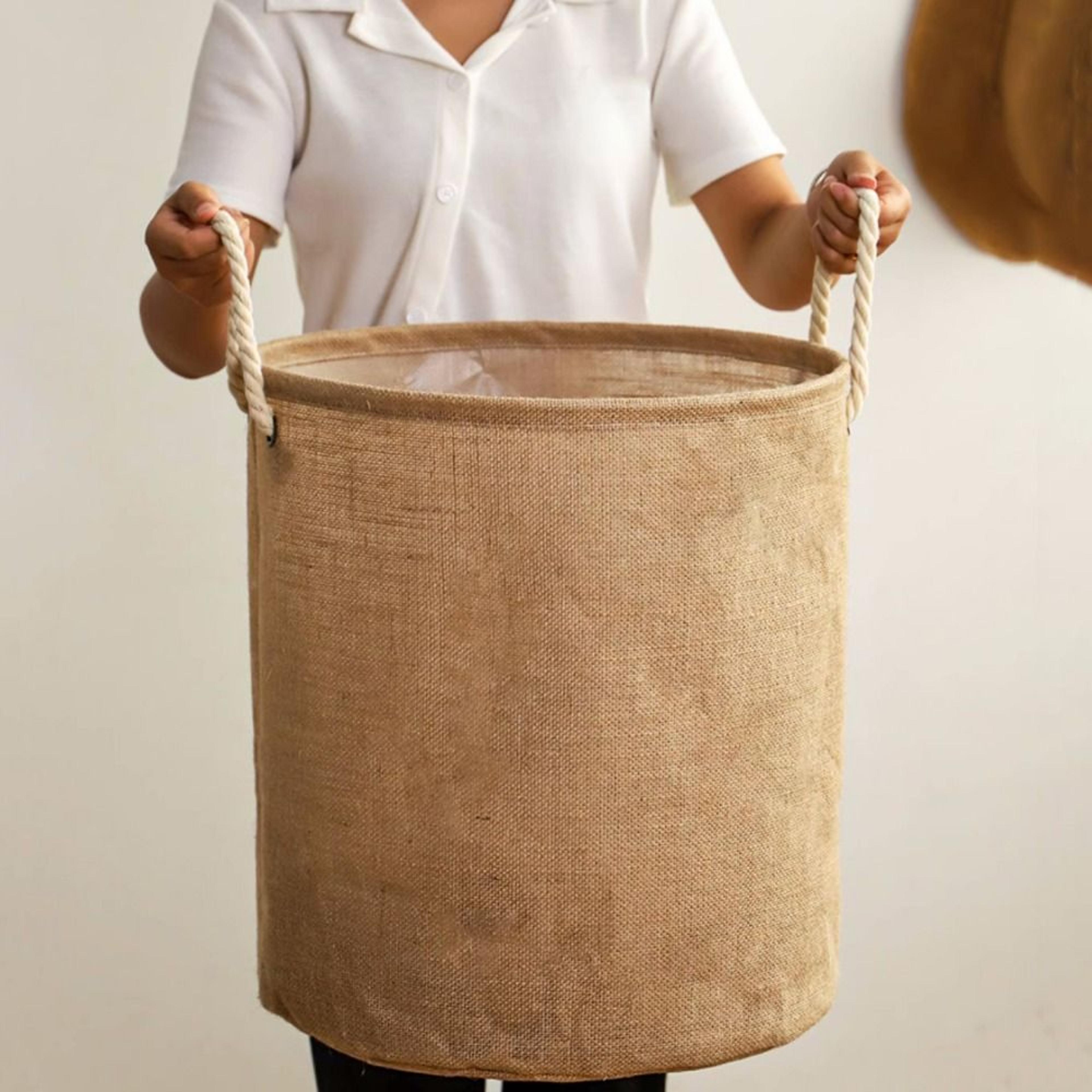 Foldable Laundry Basket Large Storage Basket Waterproof Hamper With Handles For Home Organization 4