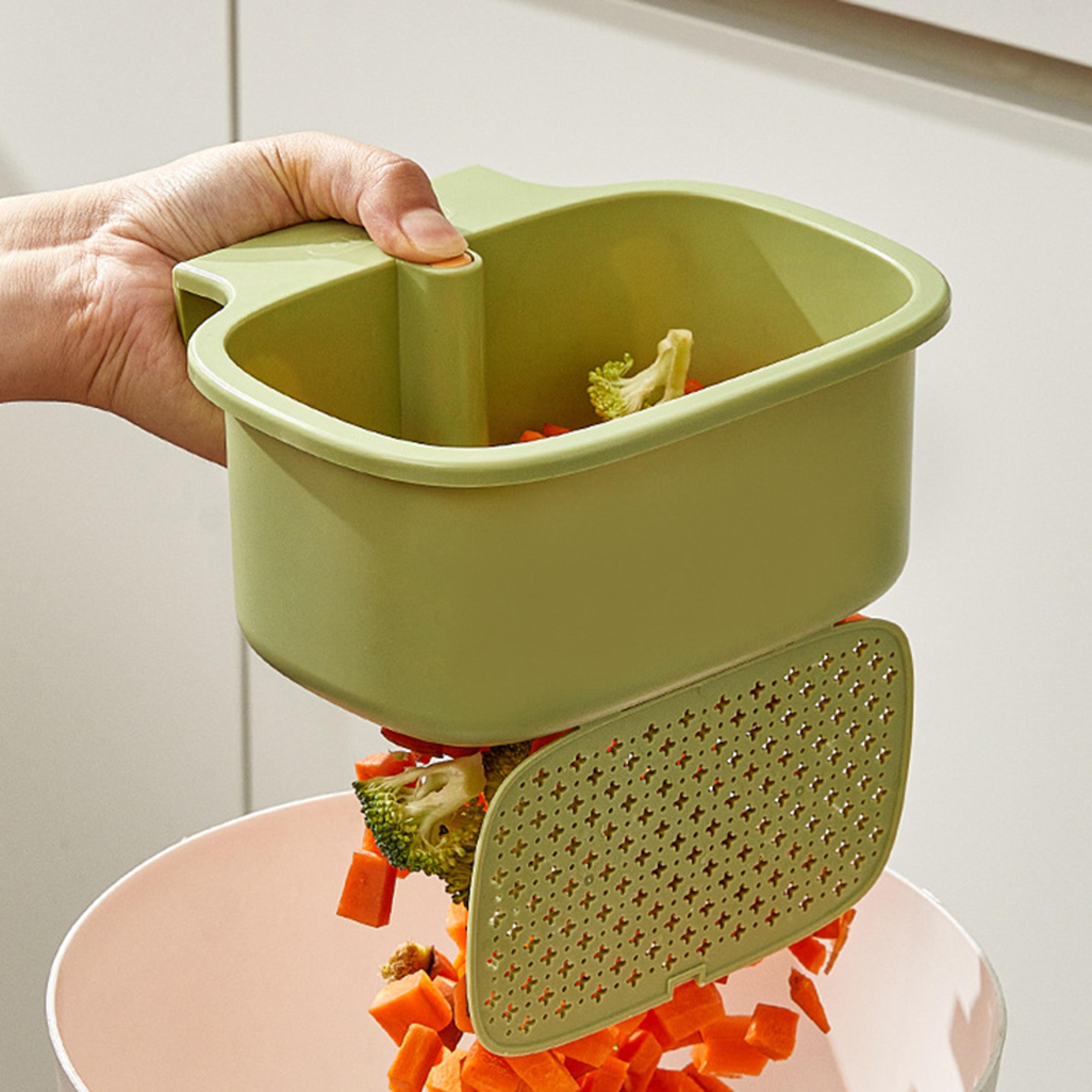 Faucet Hanging Sink Strainer Basket Kitchen Sink Organizer With Easy Clean Drain Filter 5