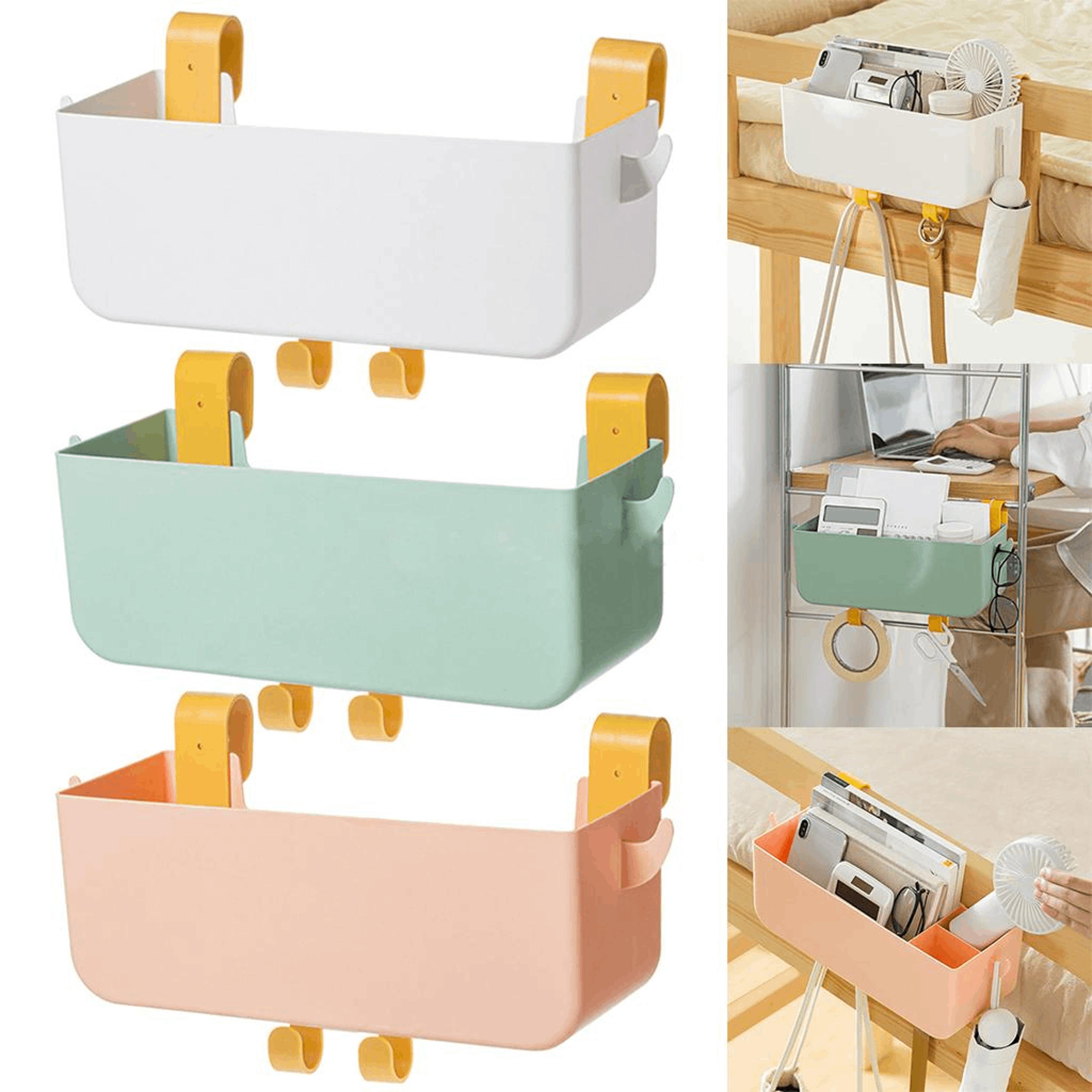 Large Capacity Bedside Organizer Hanging Storage Basket For Dorm Room Storage 0