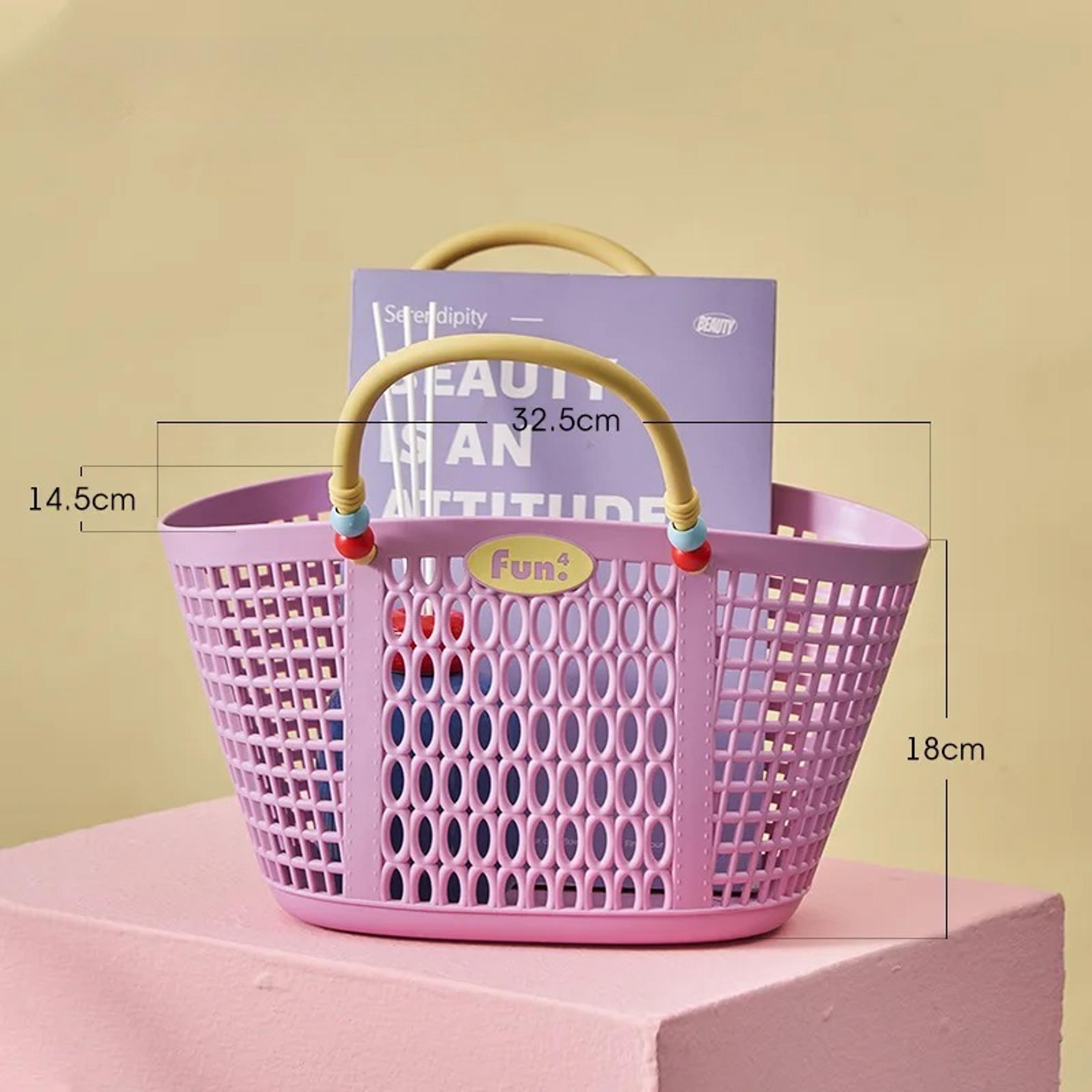 Waterproof Bathroom Storage Basket Drainable Shower Caddy For Bath Toiletries And Kitchen Use 8