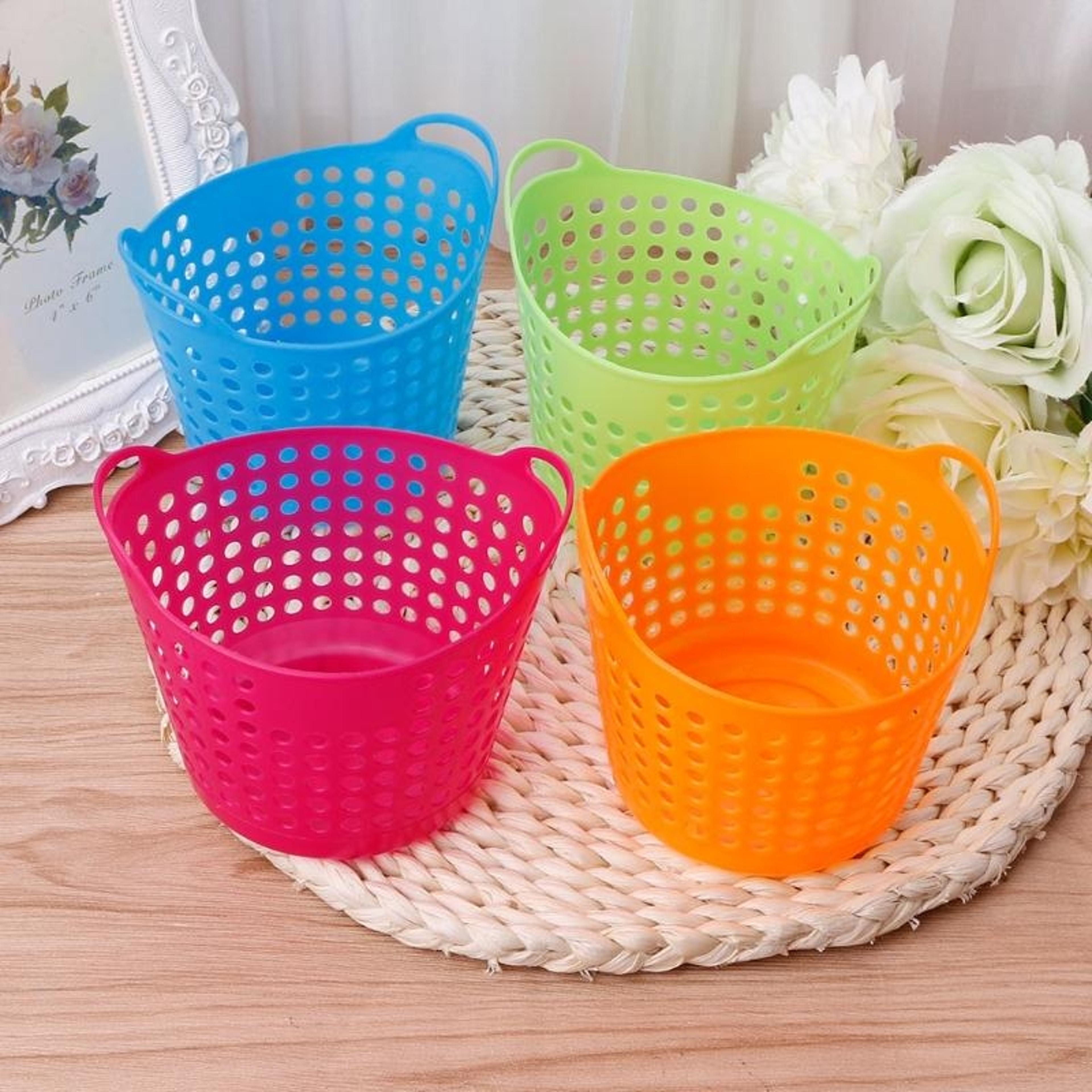 Stackable Desktop Storage Organizer Basket For Makeup Office And Small Items 0