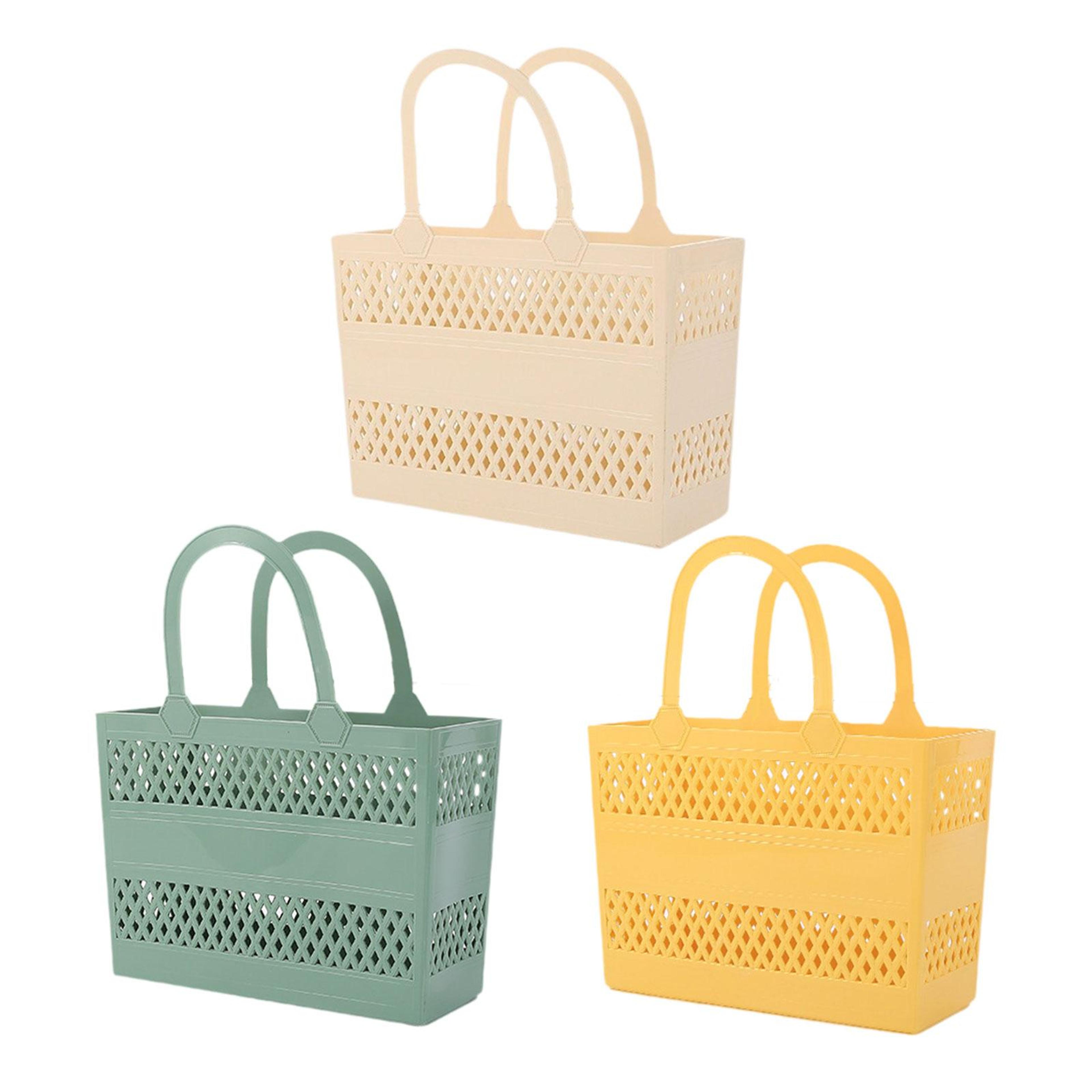 portable shower caddy basket with handles large capacity bathroom storage basket