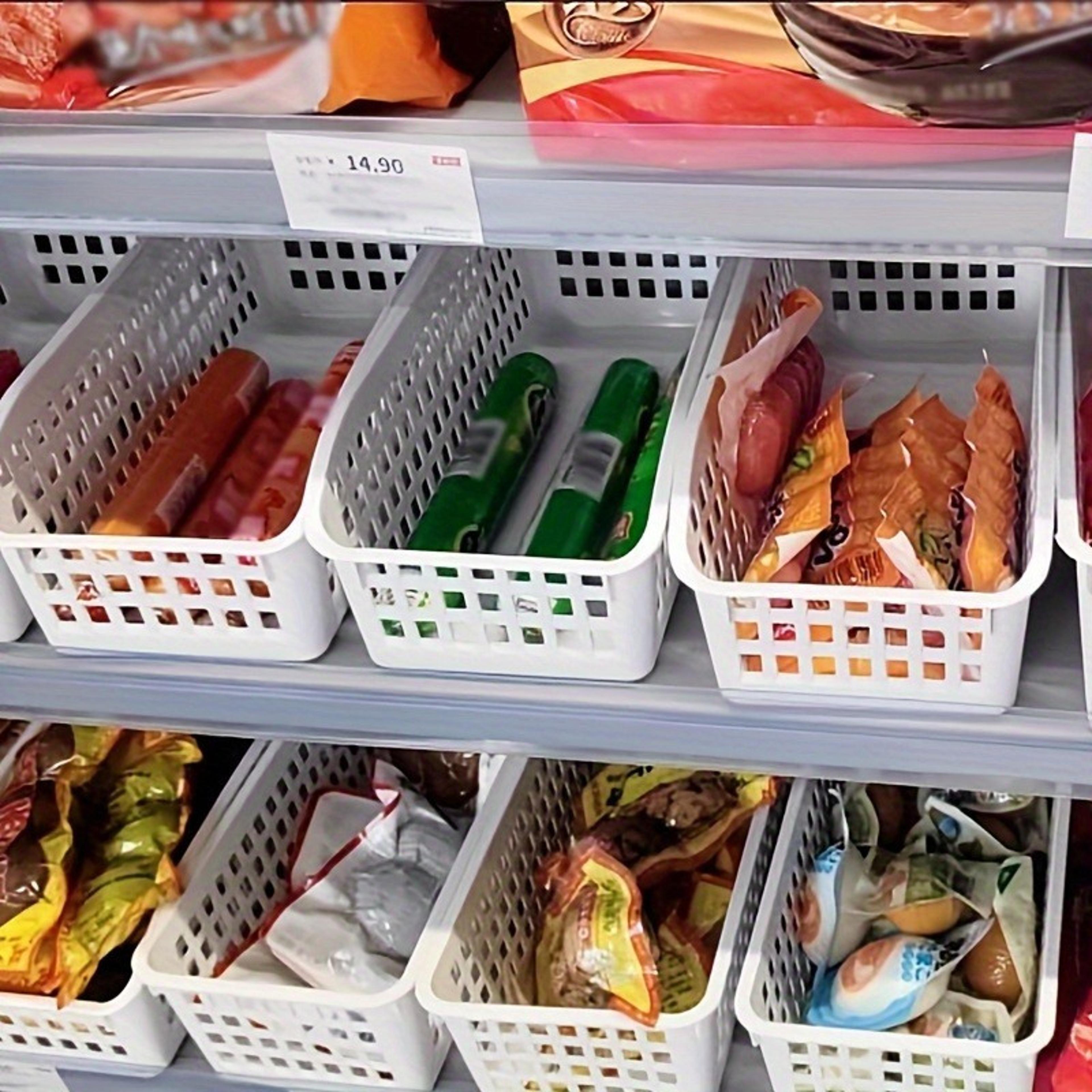Stackable Storage Basket Set Plastic Storage Organizer For Home And Family 1
