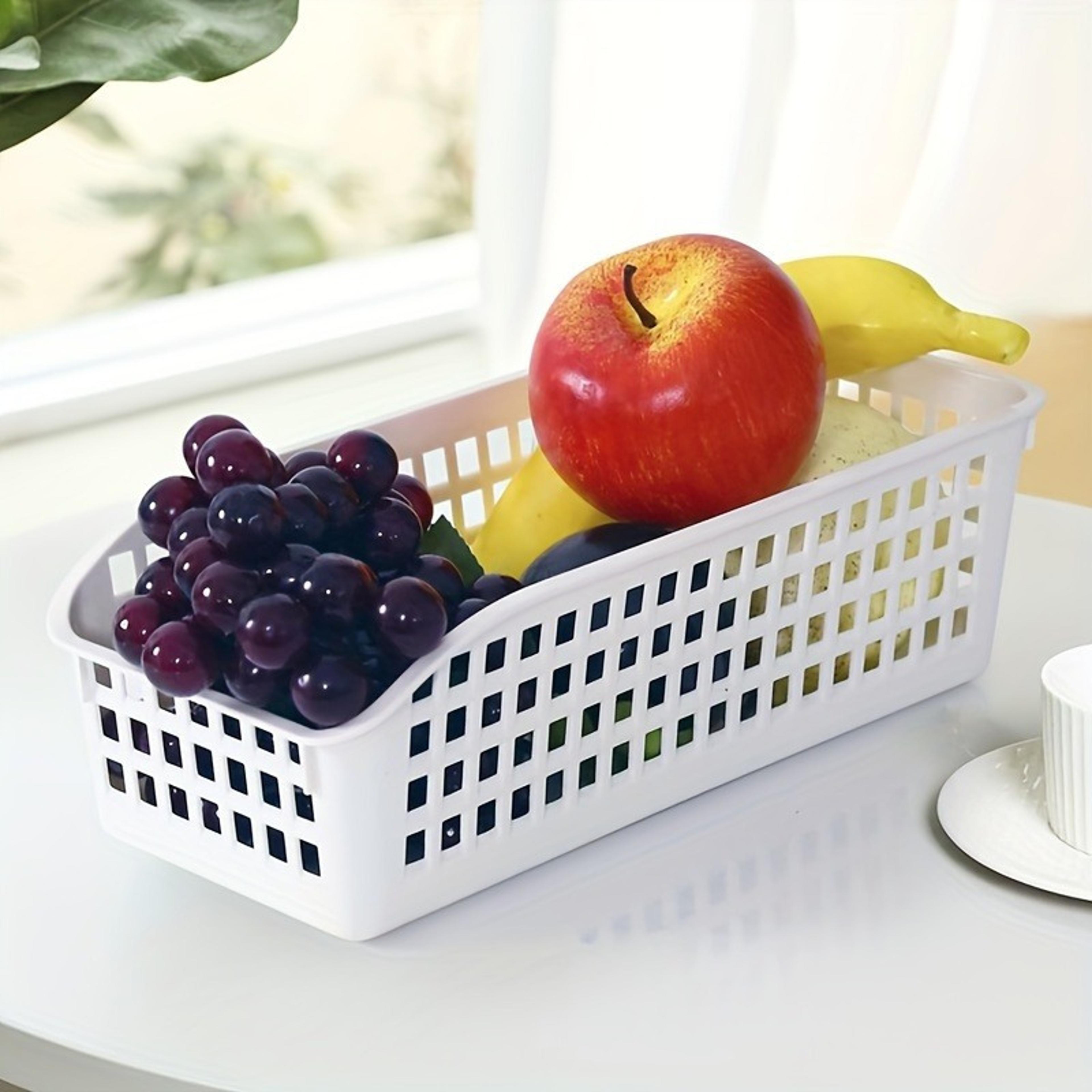 Stackable Storage Basket Set Plastic Storage Organizer For Home And Family 0