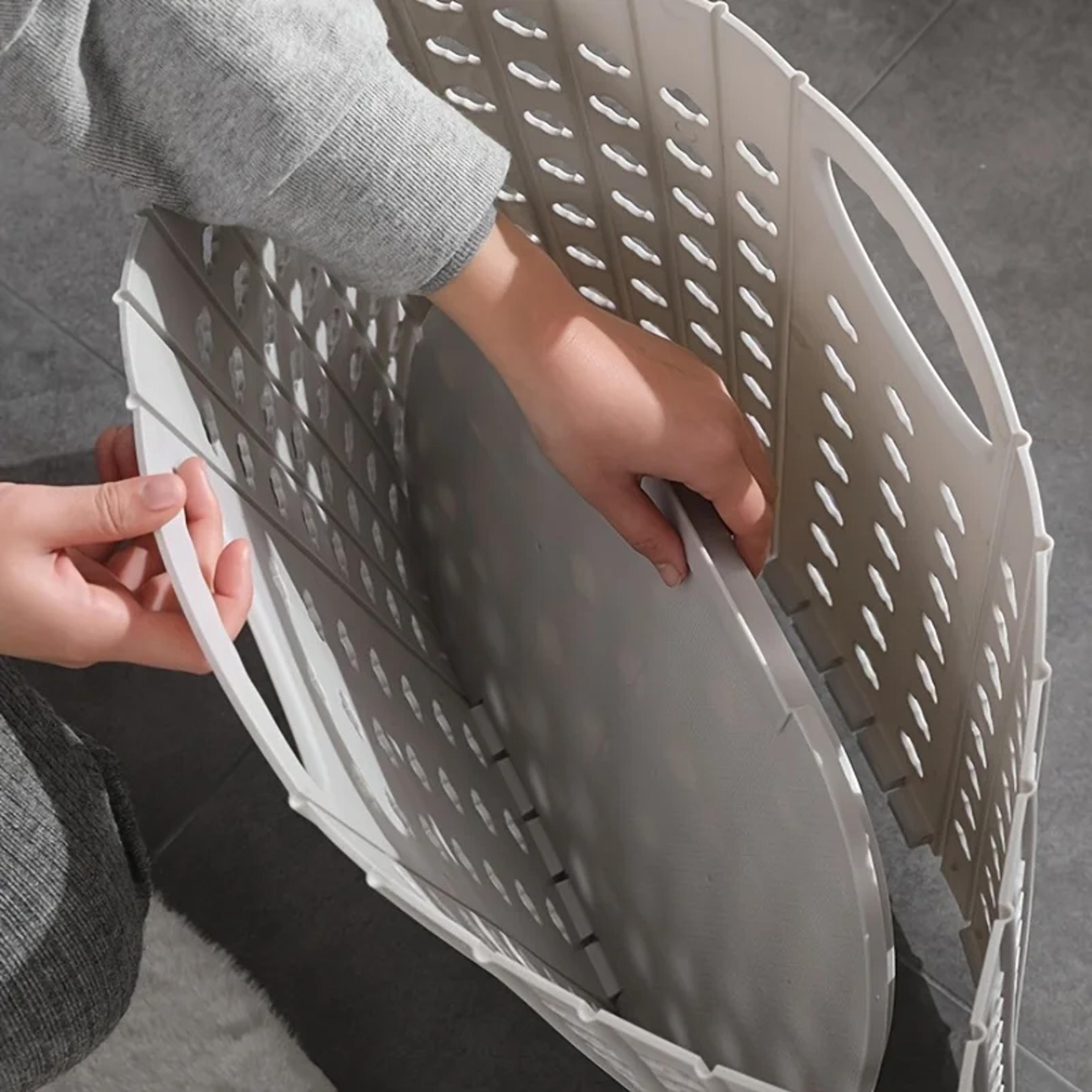 Folding Wall Mounted Laundry Basket Portable Dirty Clothes Storage Organizer 4