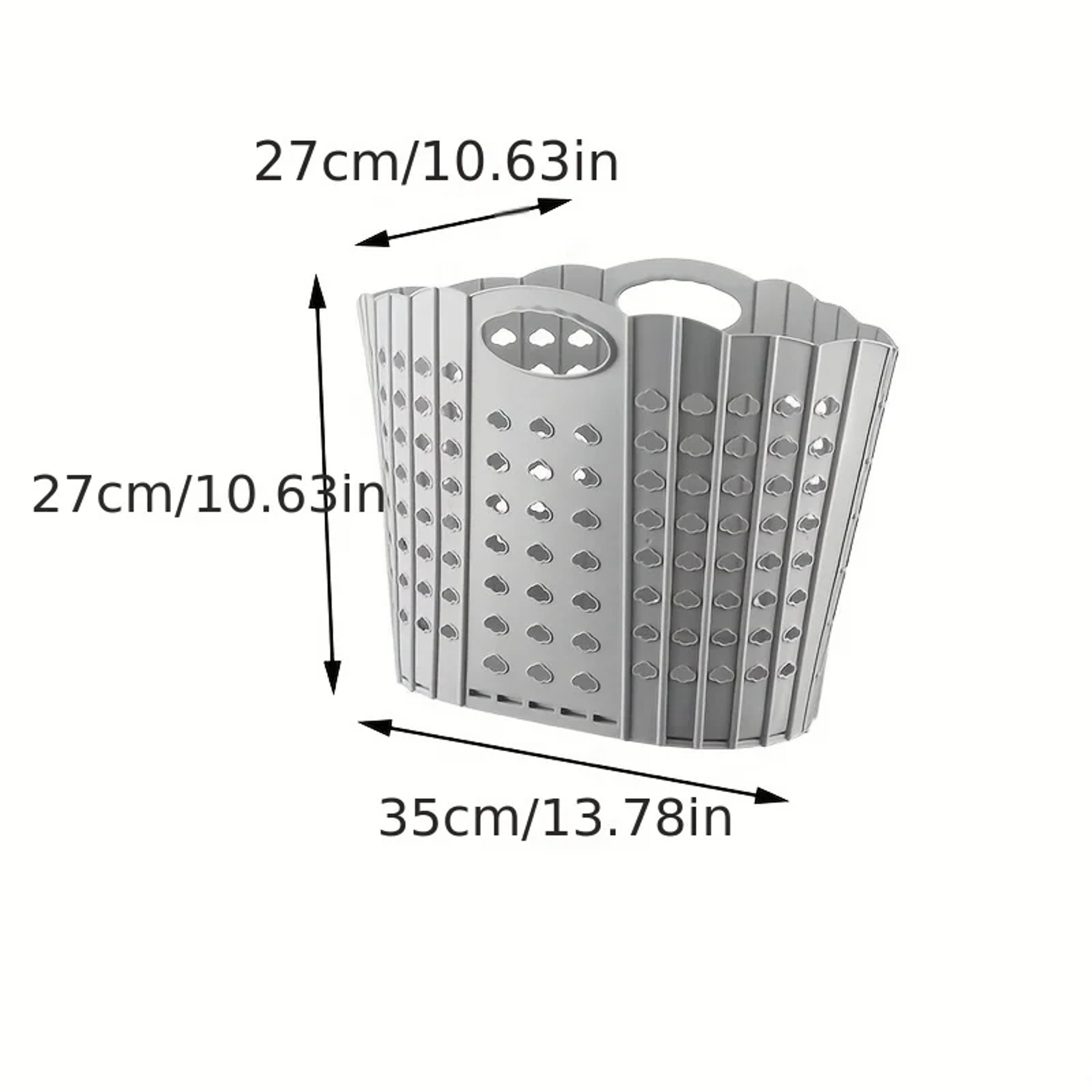 Folding Wall Mounted Laundry Basket Portable Dirty Clothes Storage Organizer 5