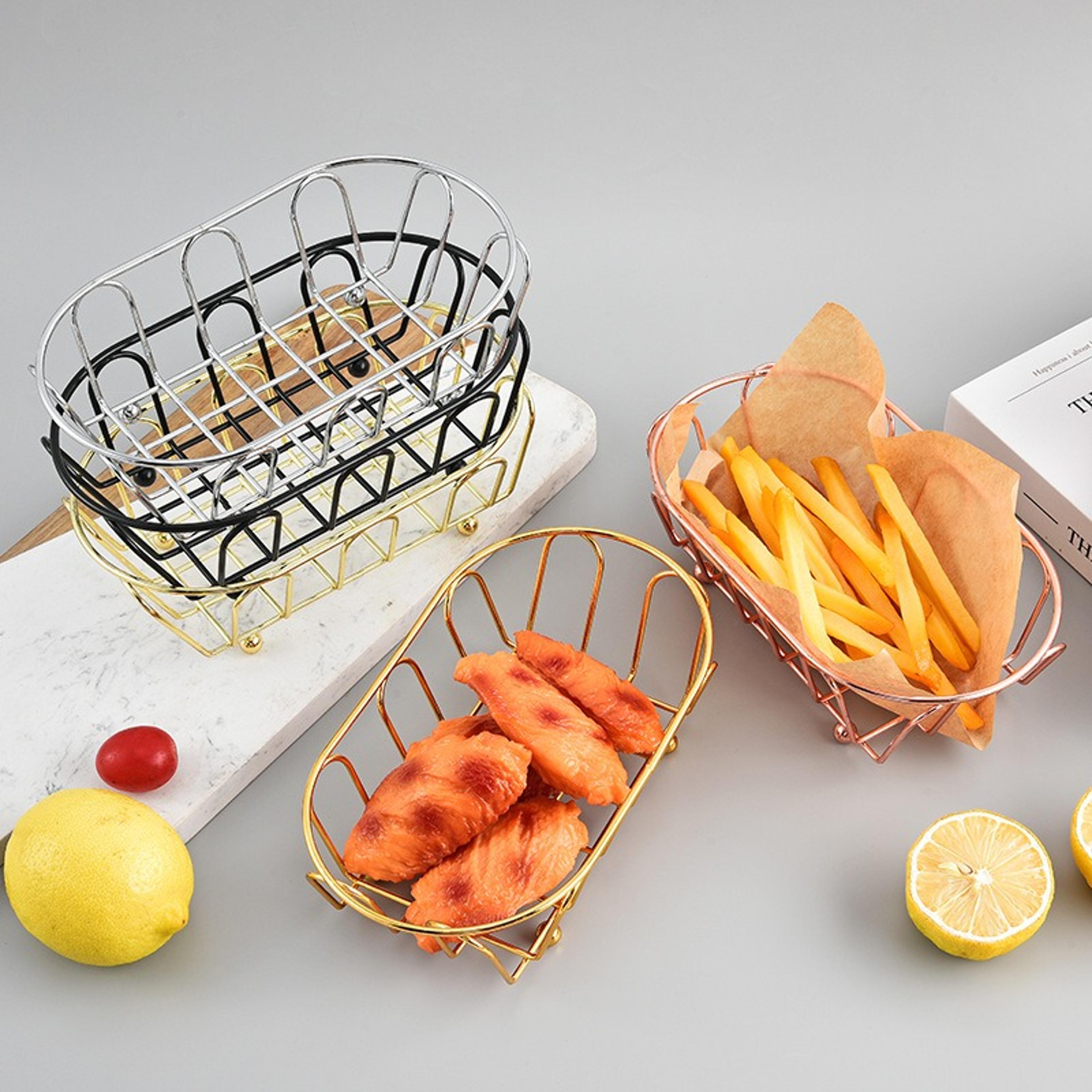 multi purpose stainless steel organizer basket for vanity desk and accessories