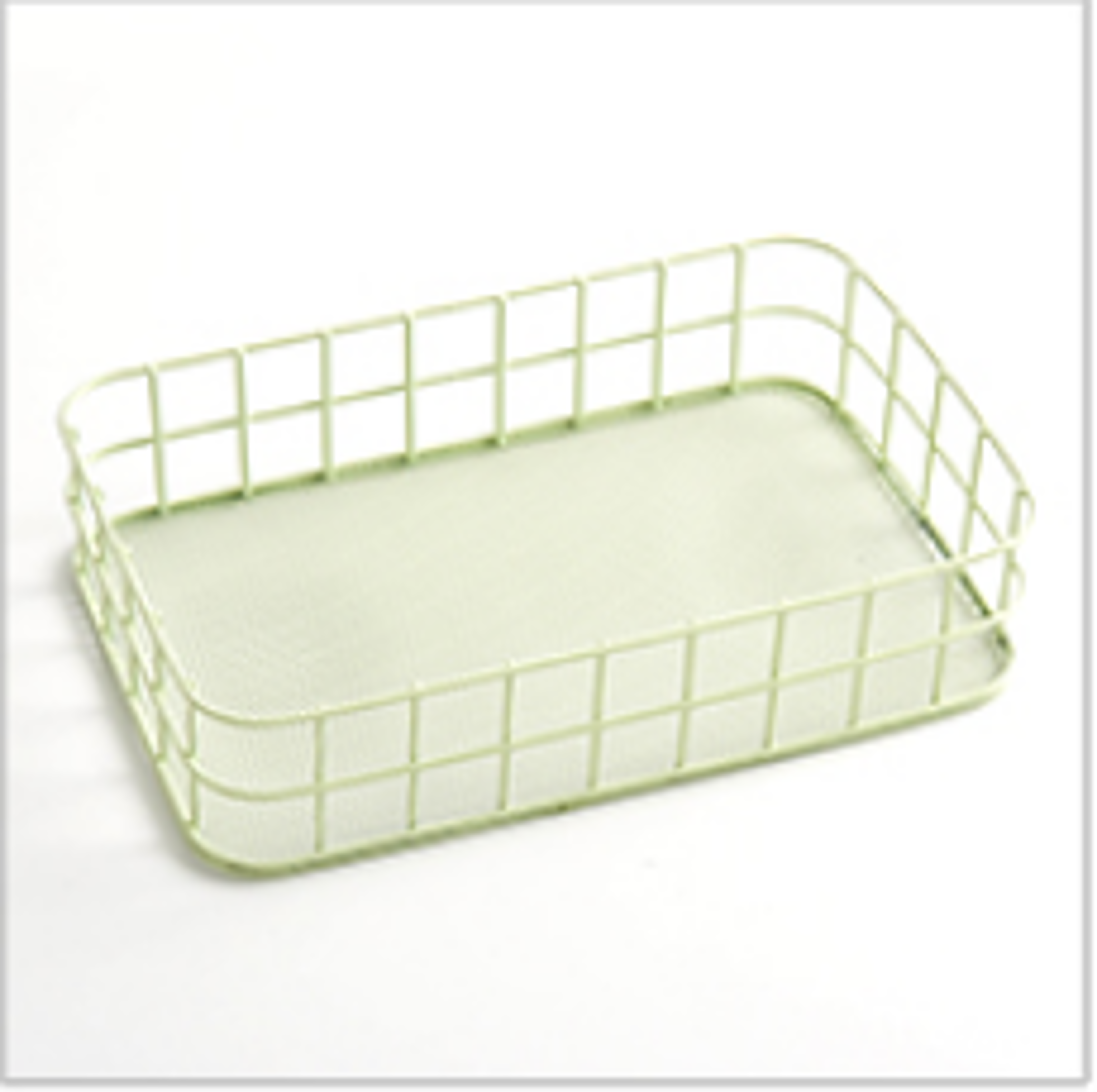 Iron Storage Basket Desktop Organizer For Home Kitchen Cosmetics And Dorm Room Essentials 9