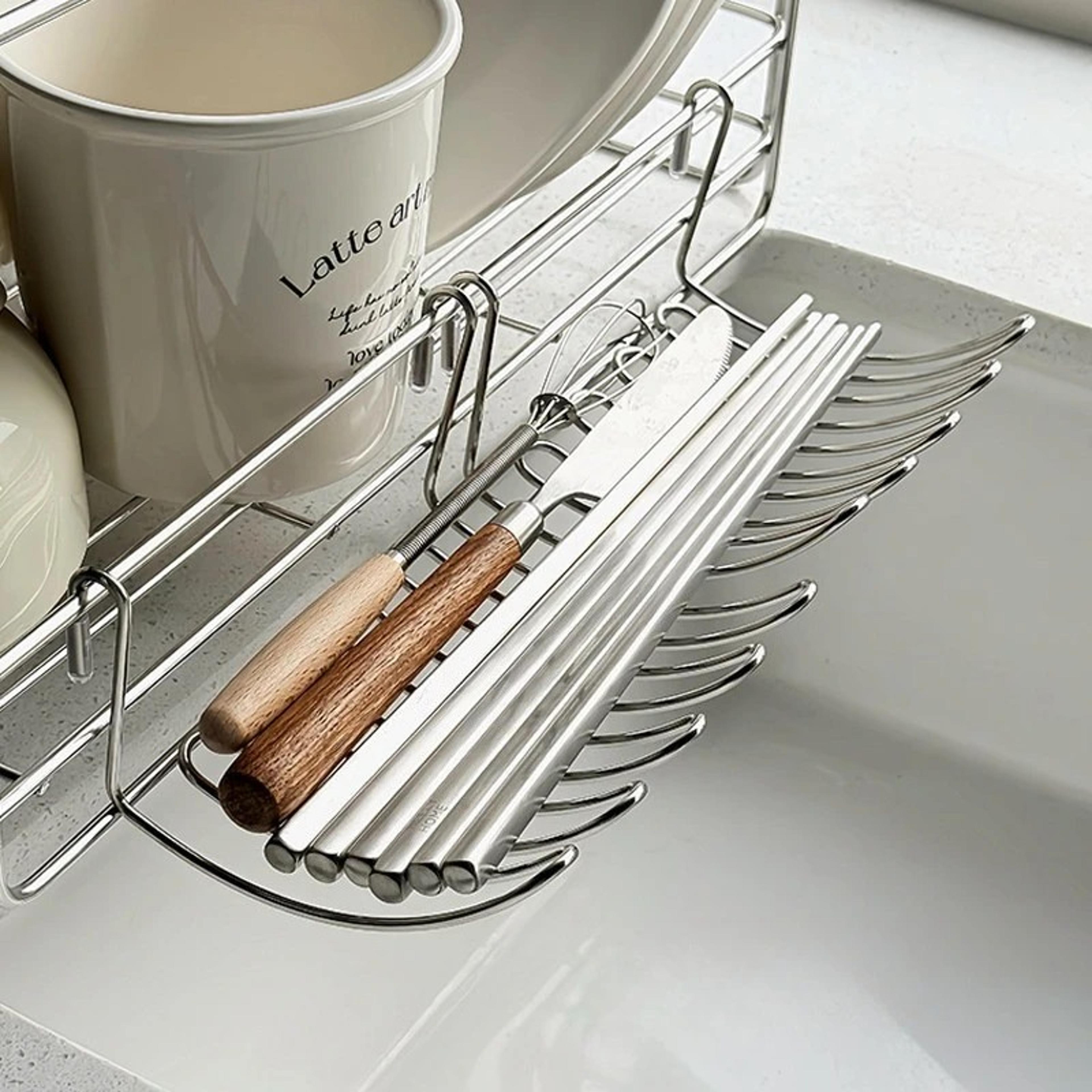 stainless steel drain basket sink organizer hanging storage rack