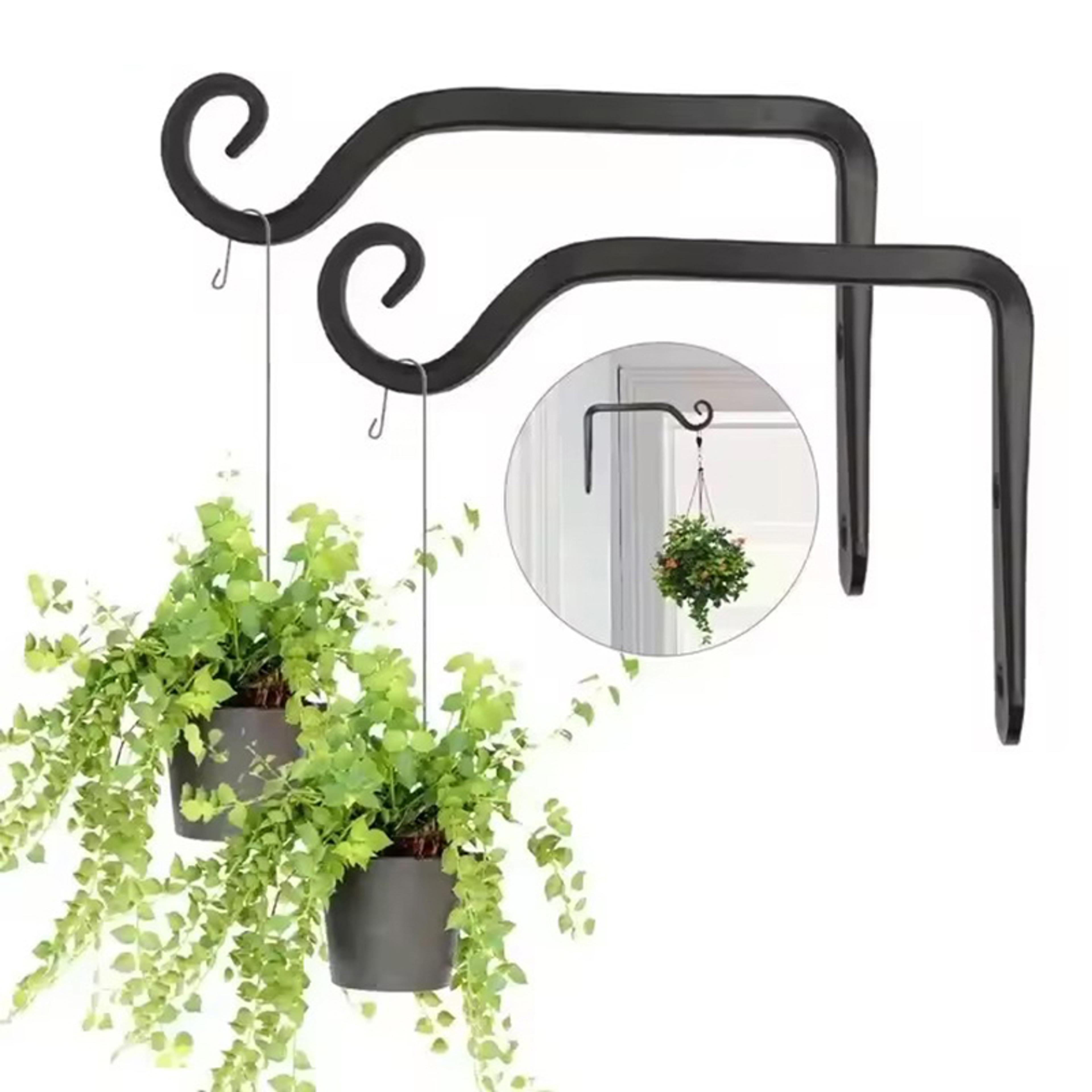 iron wall mounted plant hanger for hanging baskets pots and lanterns