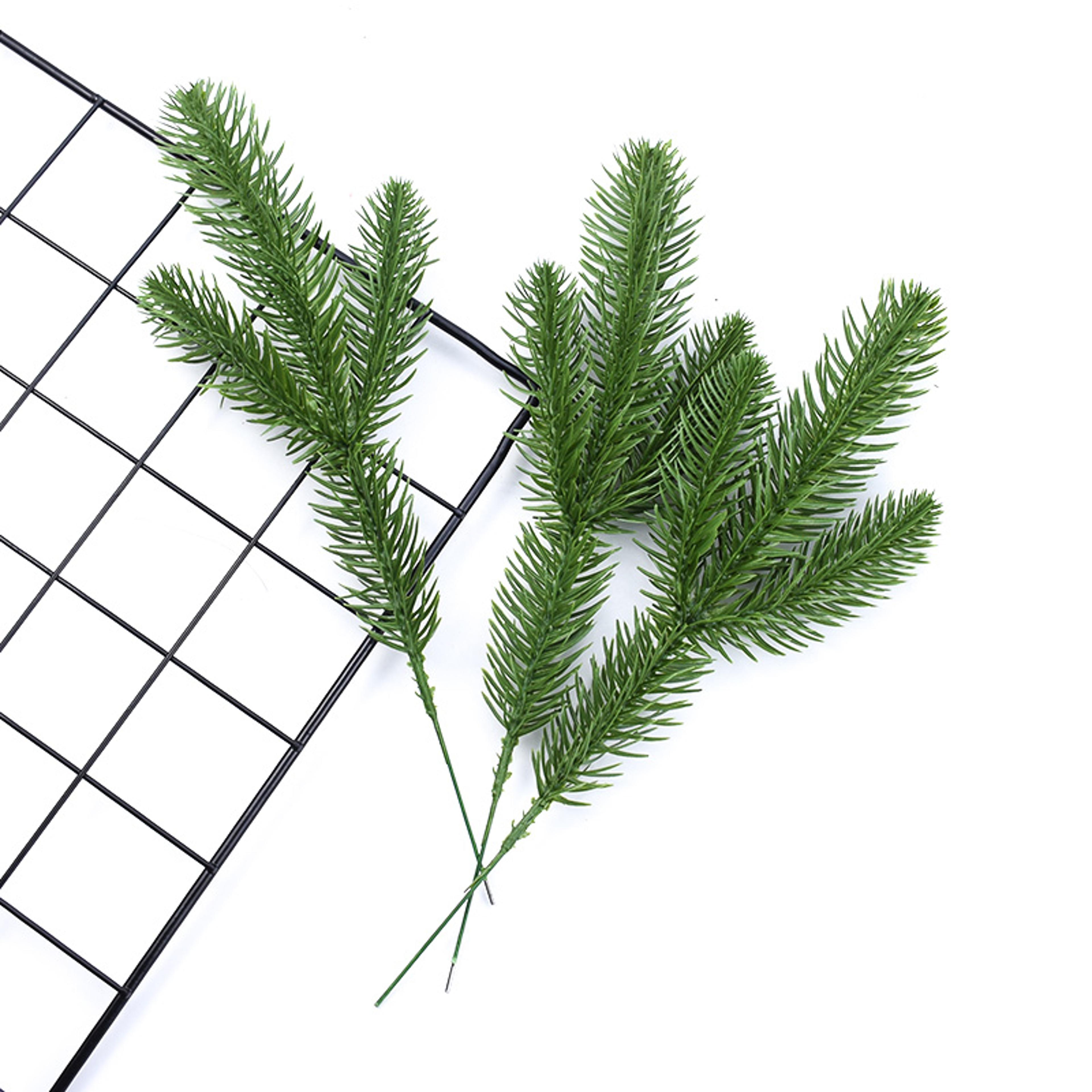 Artificial Green Leaf Grass Stems For Wedding Decor Home DIY Decoration 3