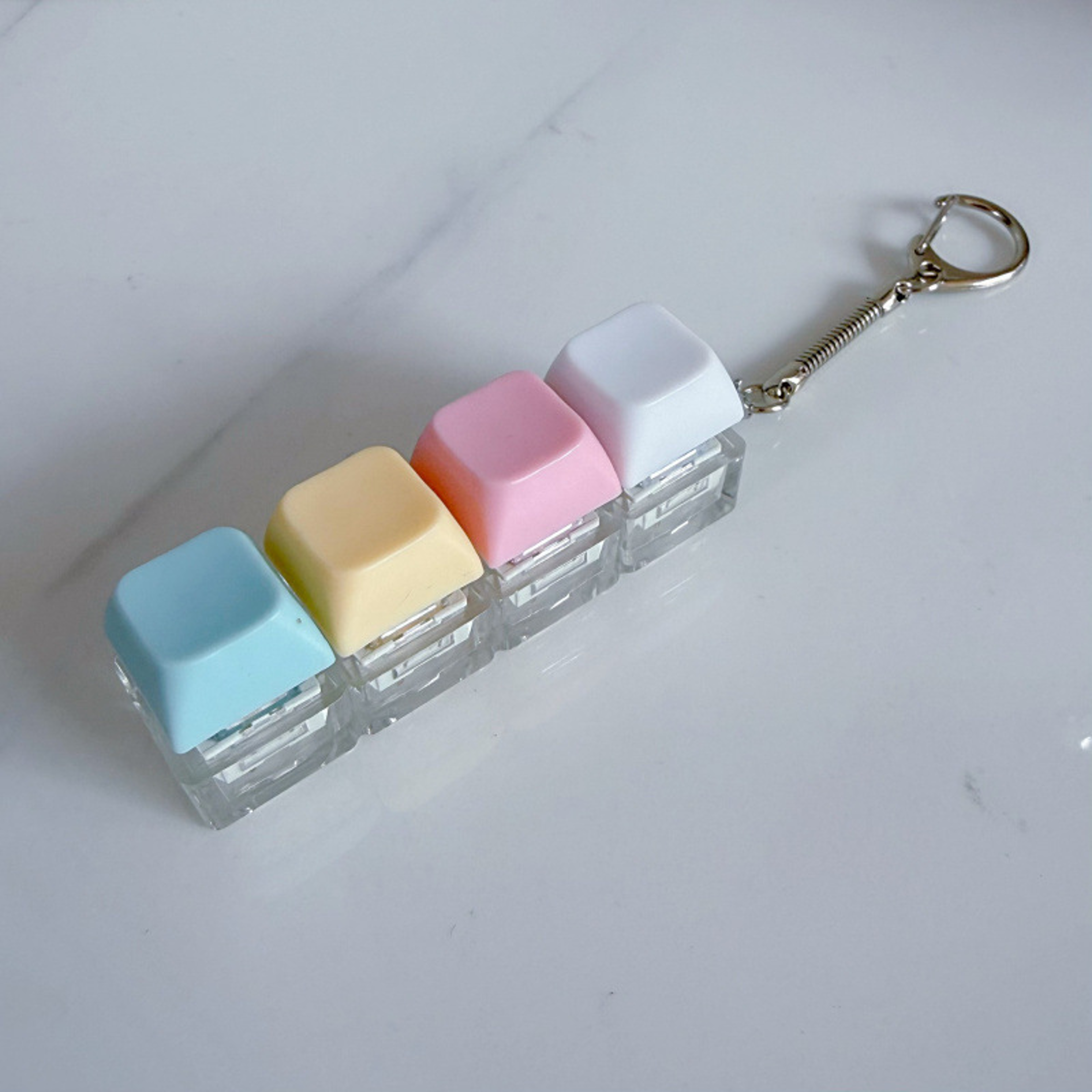 Decompression Keyboard Key Toy 9 Button Fidget Keychain Stress Relief Desk Gadget 1