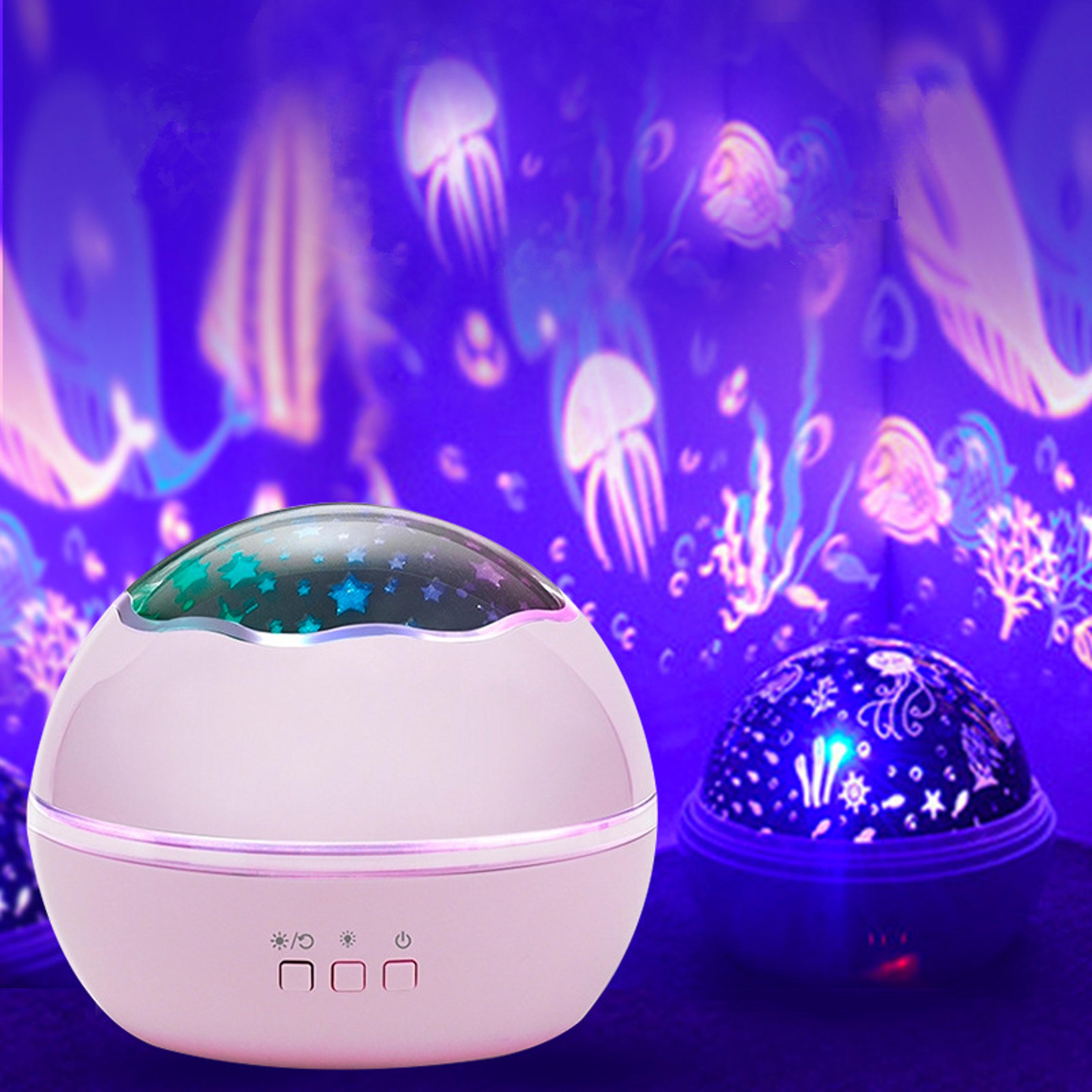 Rotating Star Projector Night Light For Kids Baby Bedroom Decor 1