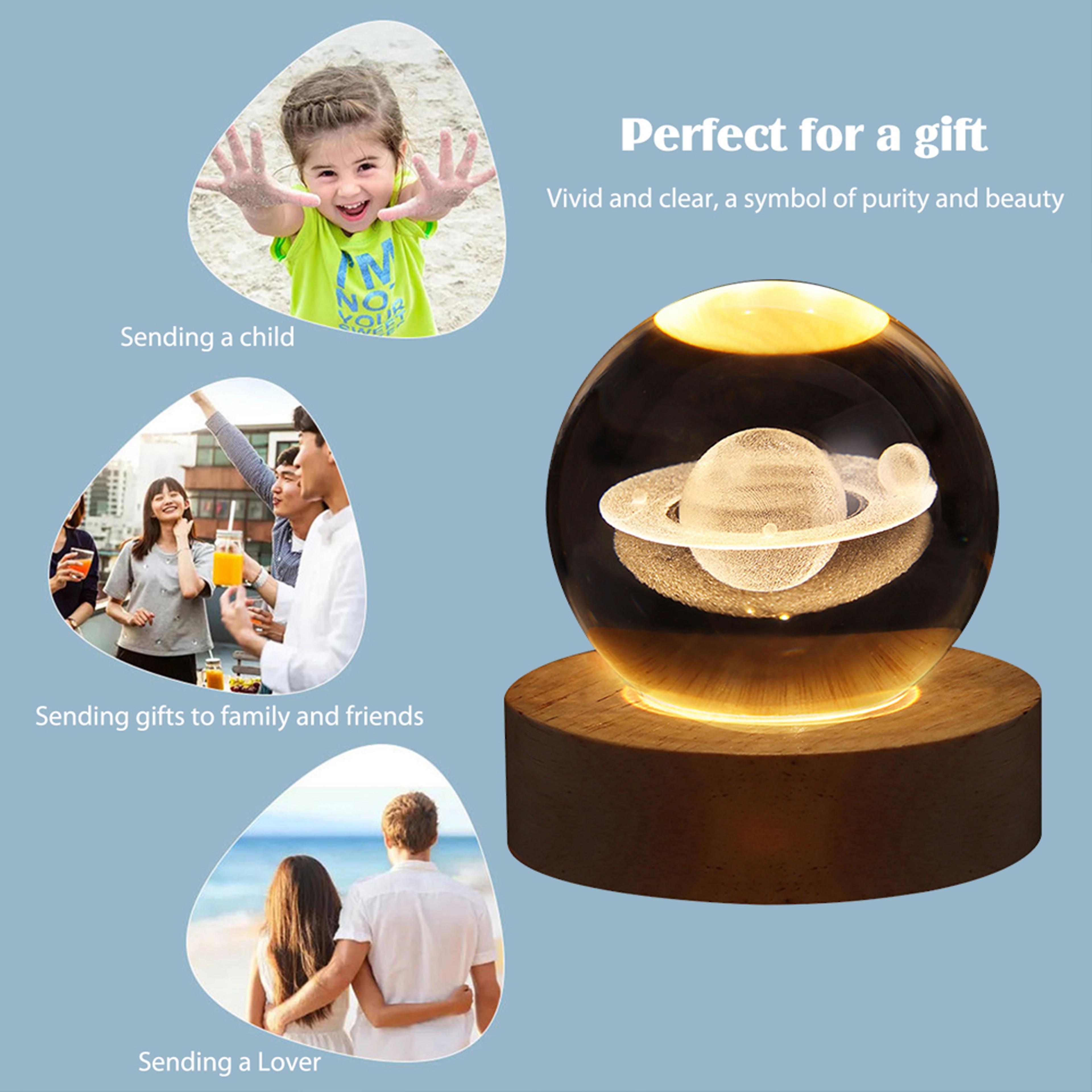 Galaxy Star Projector Lamp Crystal Ball USB Table Light 1