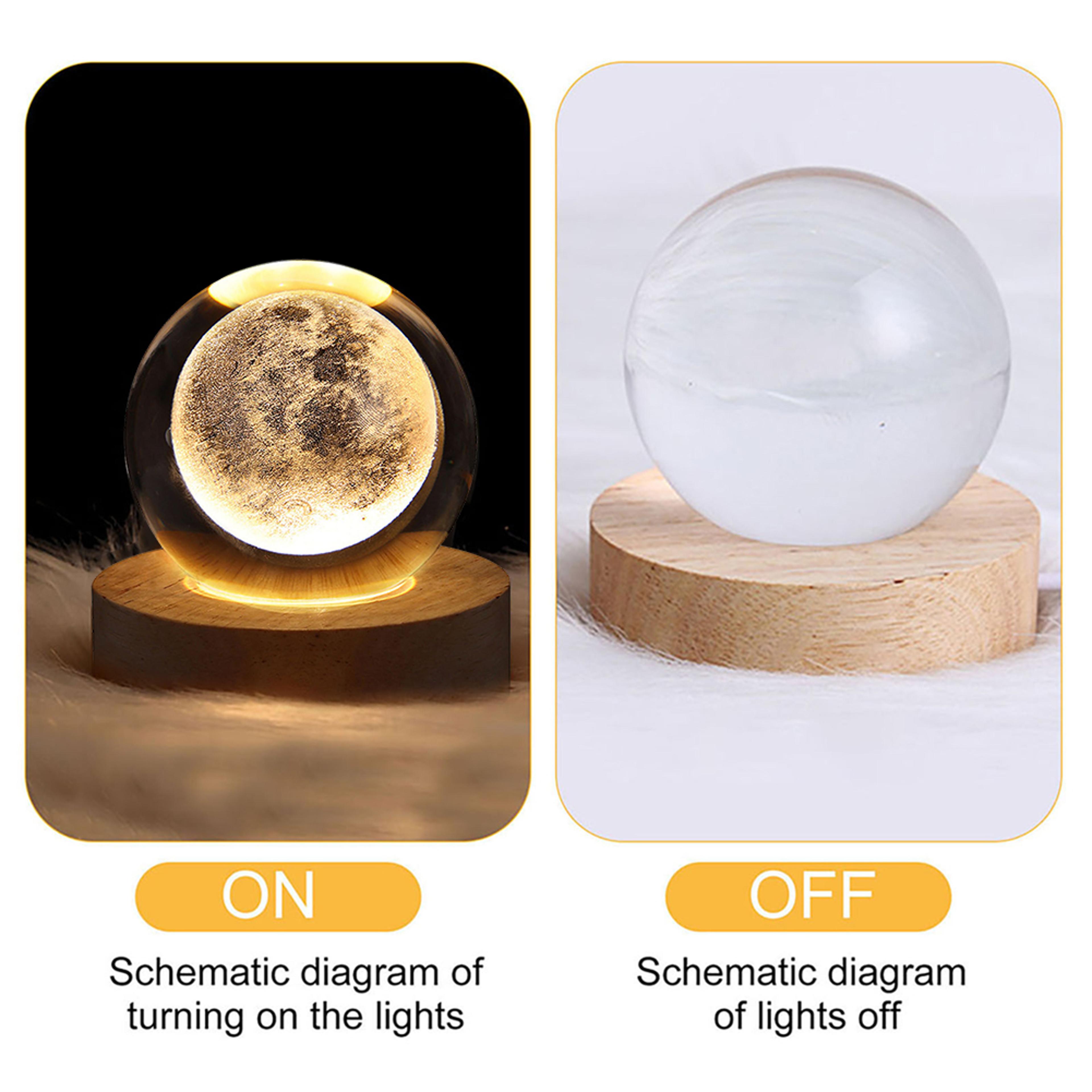 Galaxy Star Projector Lamp Crystal Ball USB Table Light 2