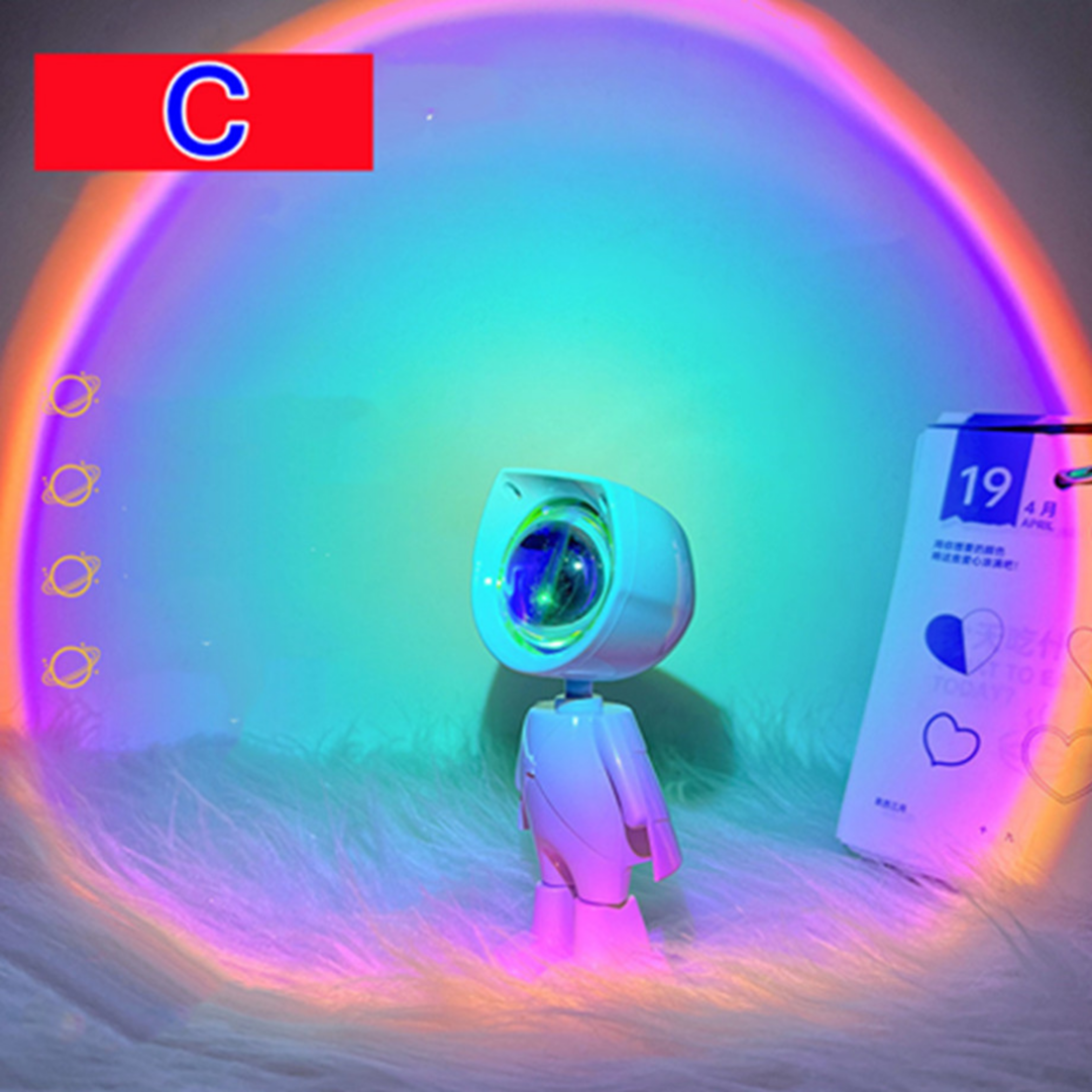 Sunset Lamp LED Night Light Projector For Bedroom Room Decor Photography Atmosphere Gift 5
