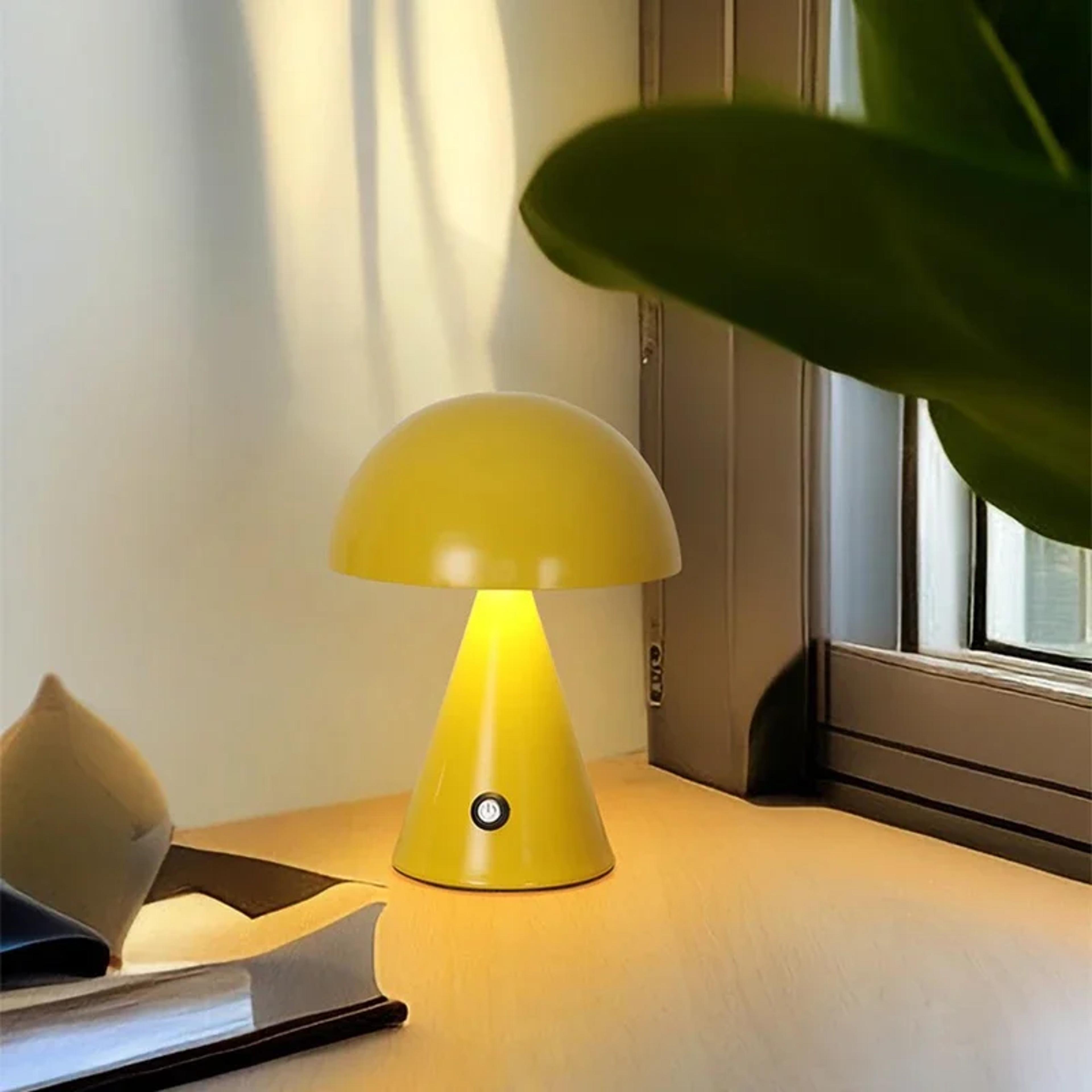 Rechargeable Mushroom LED Table Light Dimmable Bedside Lamp For Cozy Home Decor 1